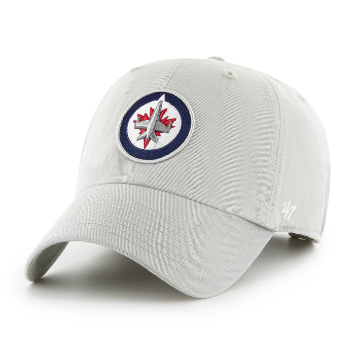 Winnipeg Jets NHL 47 Brand Men's Grey Clean Up Adjustable Hat