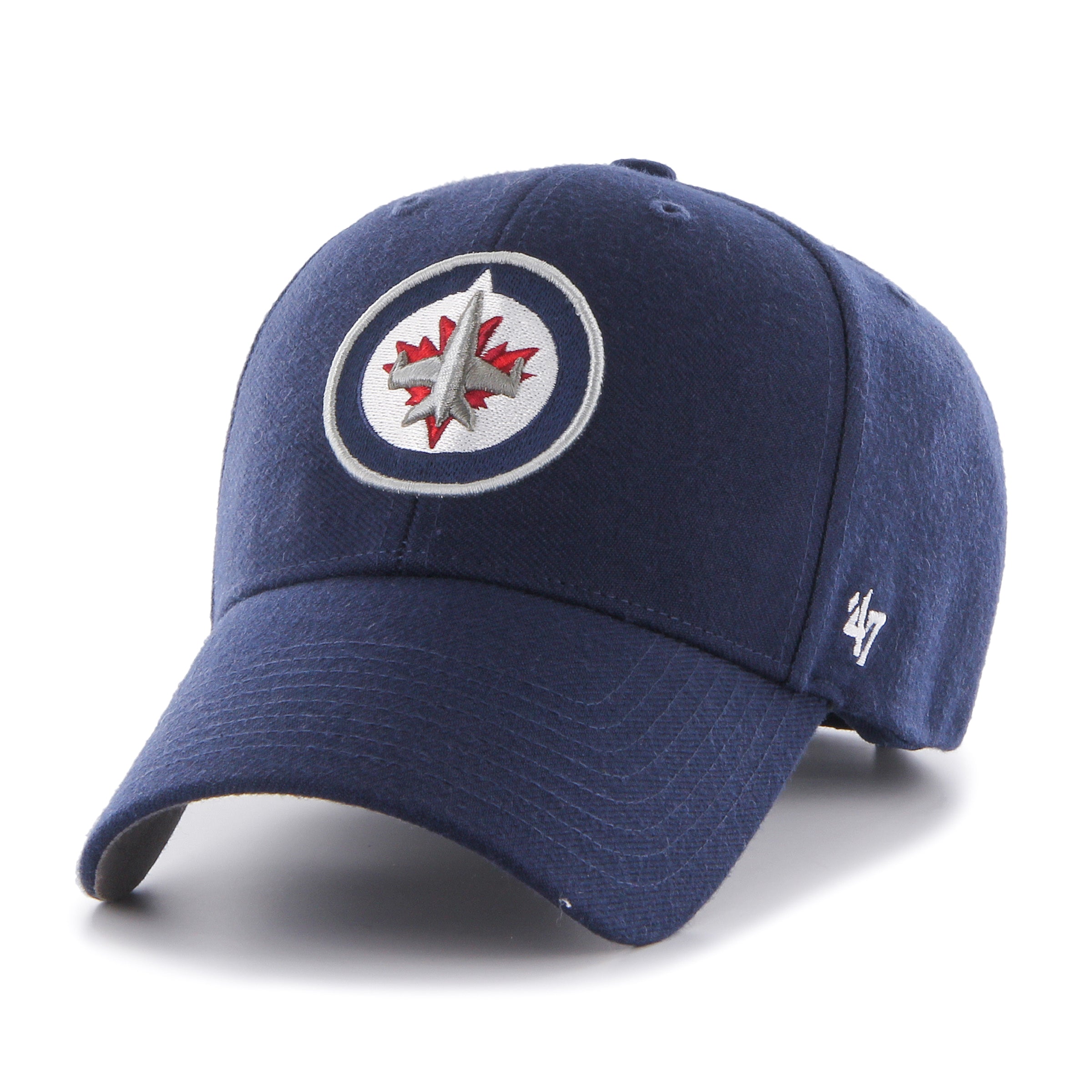 Casquette réglable MVP bleu marine NHL 47 Brand des Jets de Winnipeg pour hommes