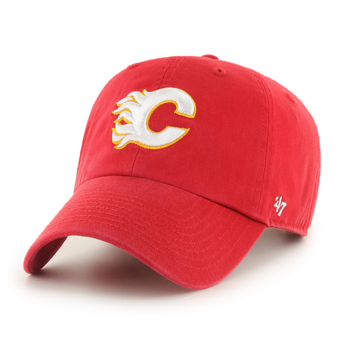 Calgary Flames NHL 47 Brand Men's Red Clean Up Adjustable Hat