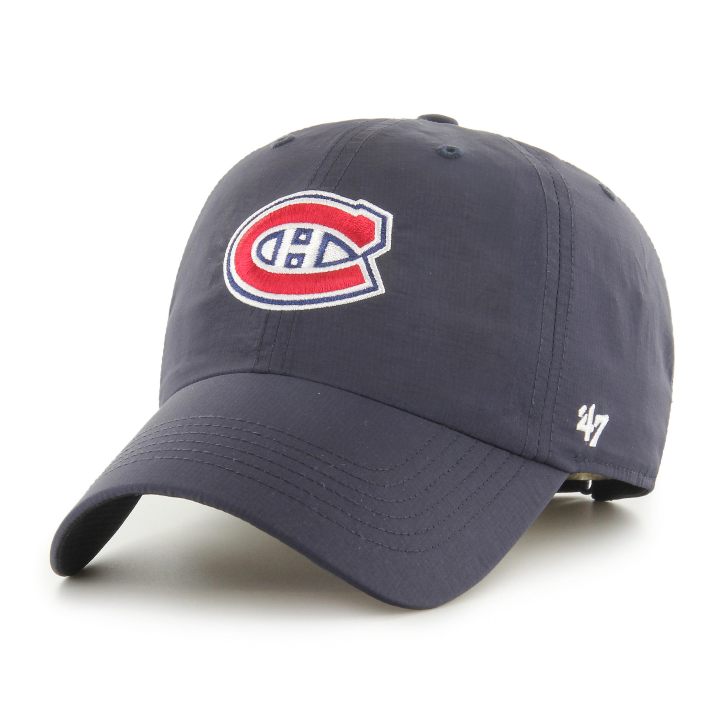 Casquette ajustable en nylon Ripstop Clean Up pour hommes, marque NHL 47, bleu marine Brrr, Canadiens de Montréal