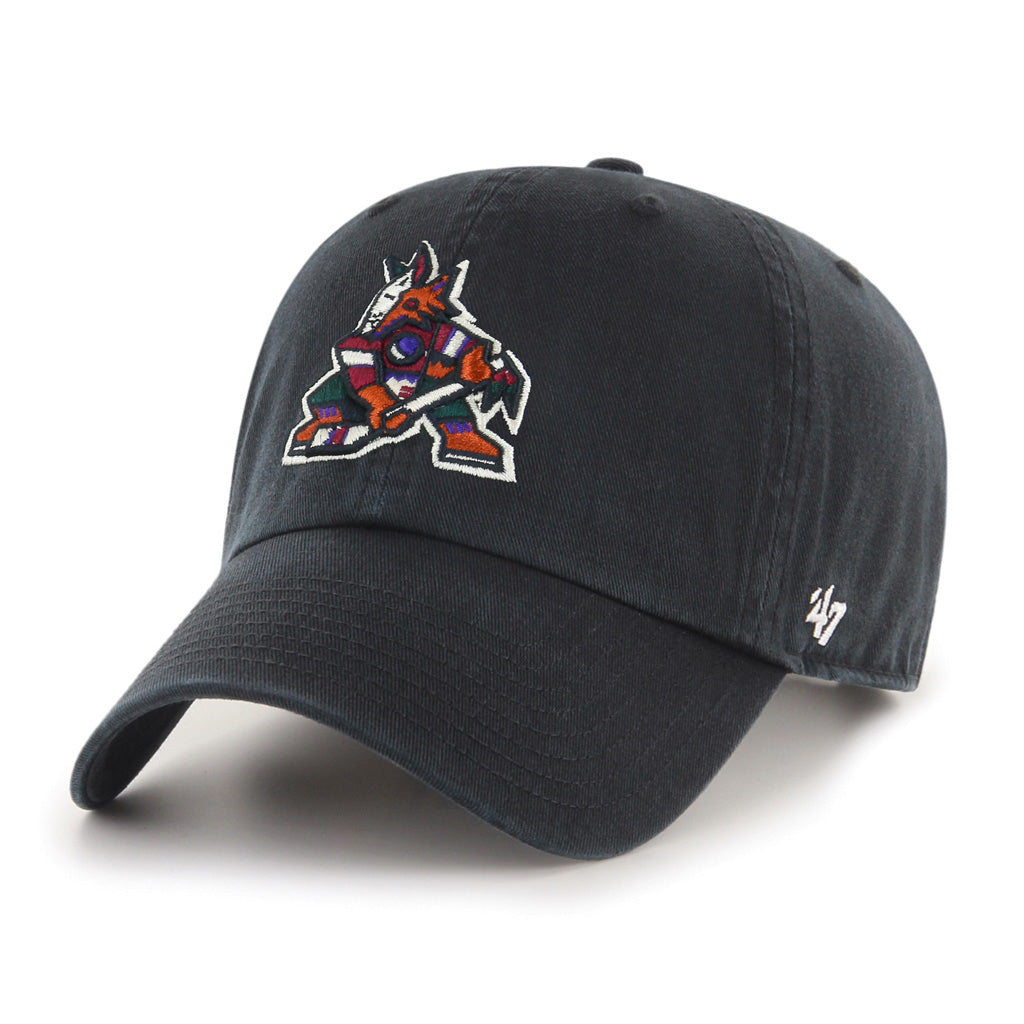 Casquette réglable alternative noire Clean Up NHL 47 Brand des Coyotes de l'Arizona pour hommes