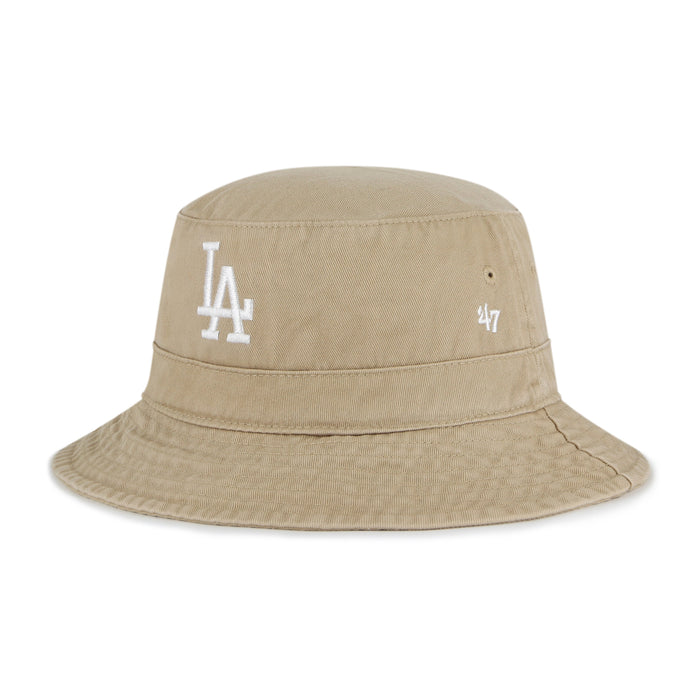 Los Angeles Dodgers MLB 47 Brand Men's Khaki Bucket Hat