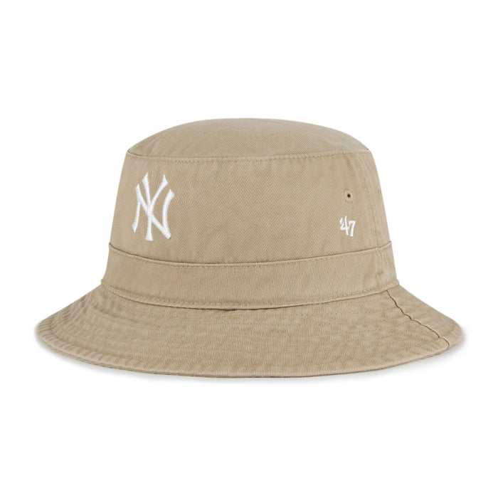 New York Yankees MLB 47 Brand Men's Khaki Bucket Hat