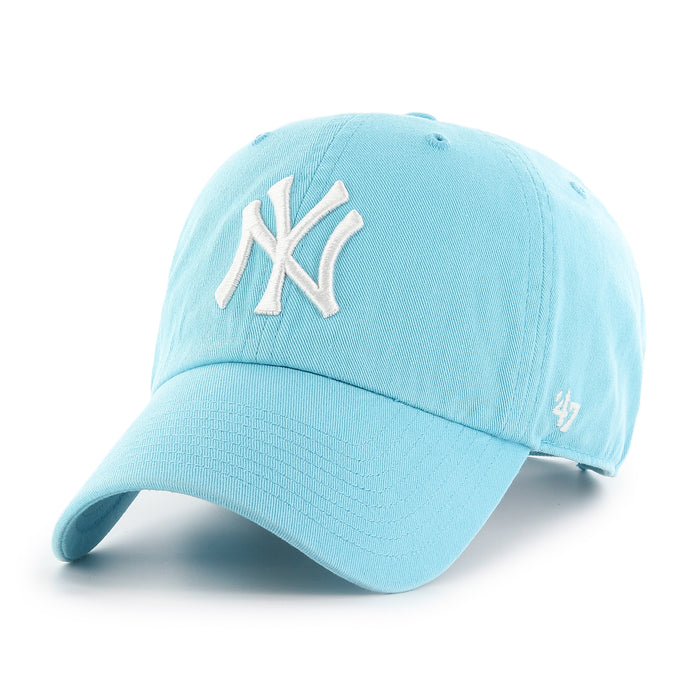 New York Yankees MLB 47 Brand Men's Caribbean Blue Clean Up Adjustable Hat