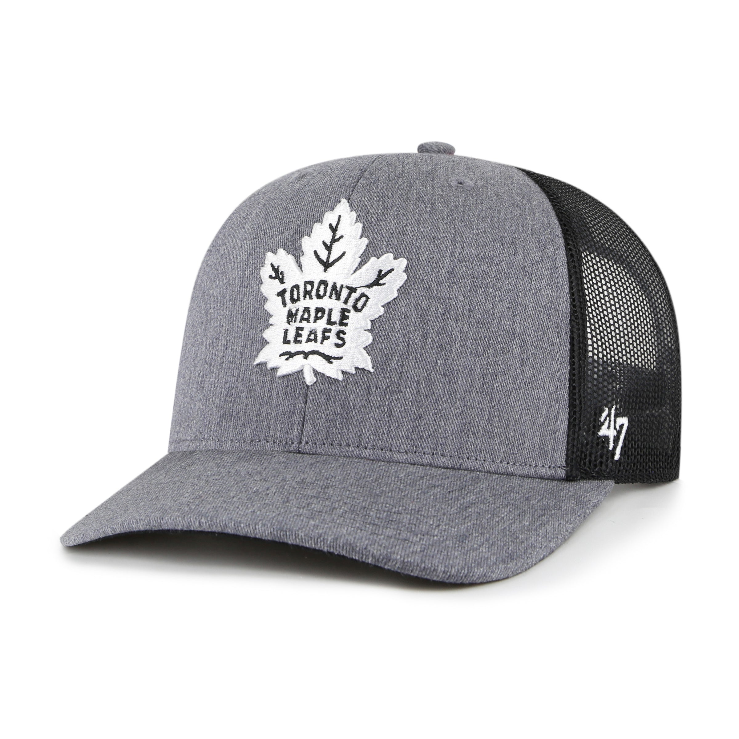 Casquette de camionneur en carbone 47 Brand des Maple Leafs de Toronto LNH pour hommes