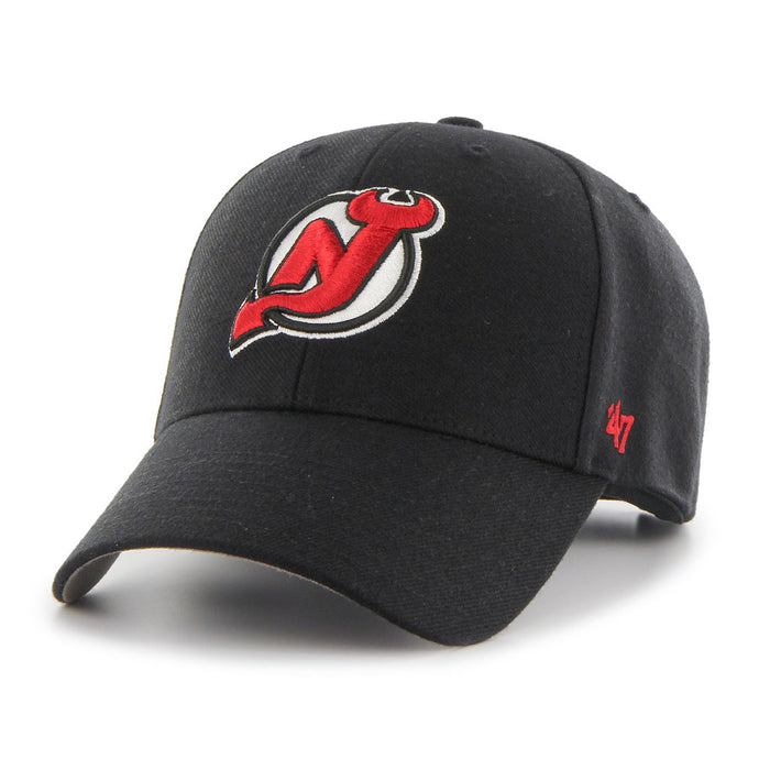 New Jersey Devils NHL 47 Brand Men's Black MVP Adjustable Hat