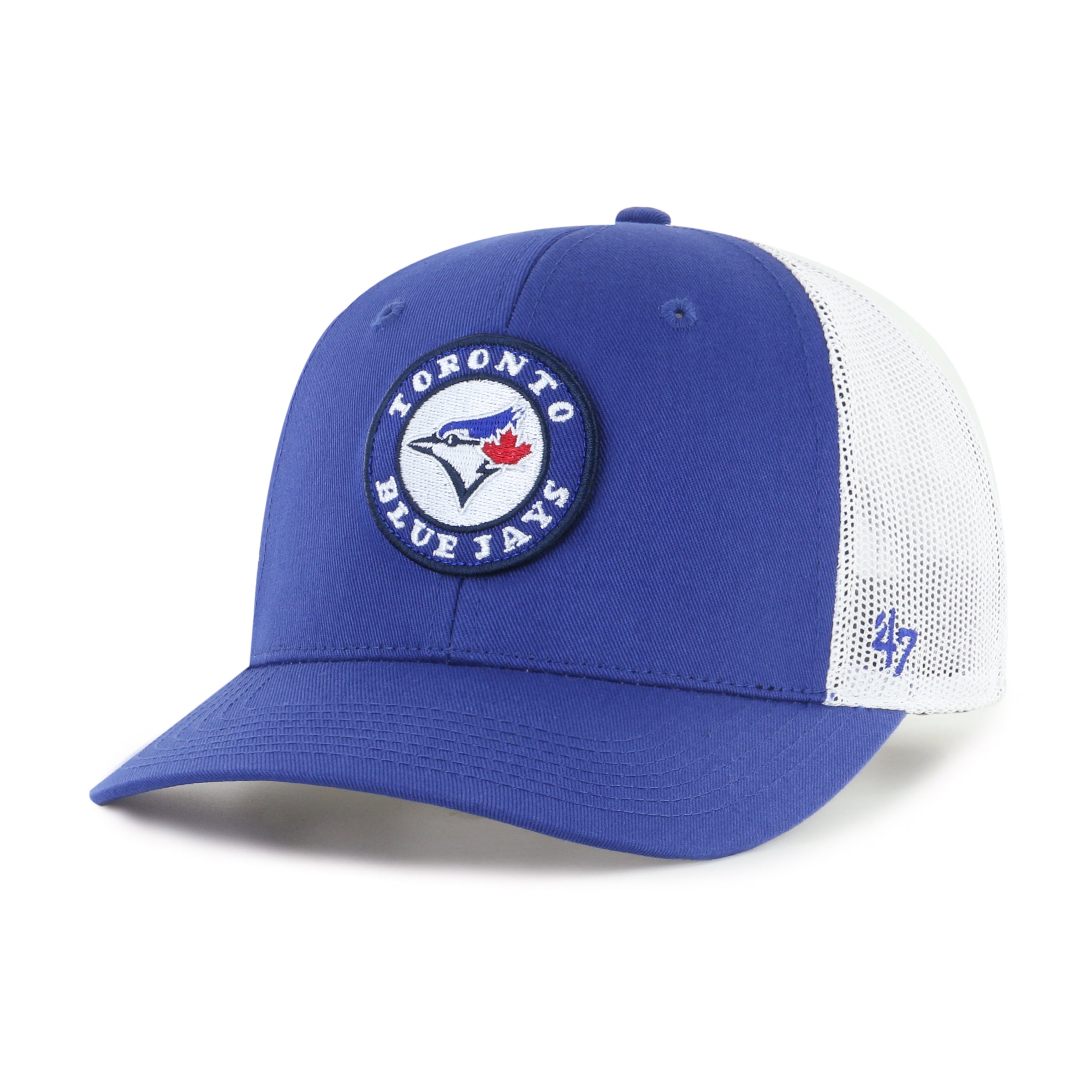 Casquette réglable de camionneur pop-up royal pour jeunes des Blue Jays de Toronto MLB 47