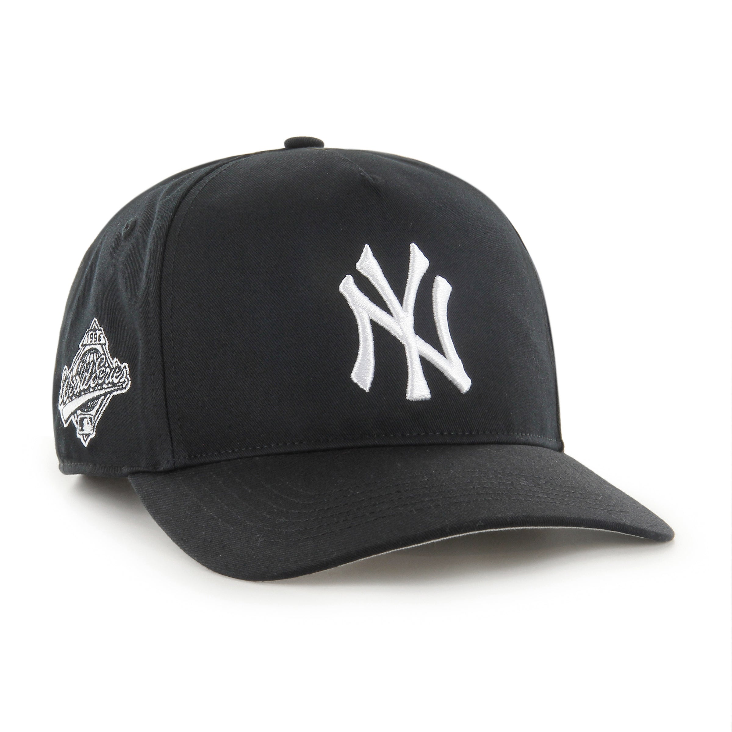 Casquette ajustable noire et blanche Sure Shot Hitch pour homme de la marque MLB 47 des Yankees de New York