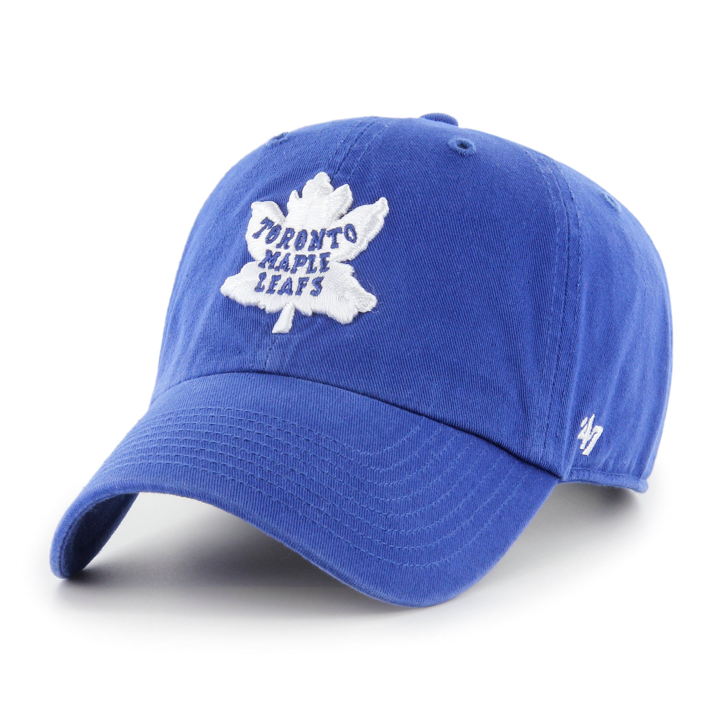 Casquette ajustable pour homme NHL 47 Brand Royal Vintage Clean Up des Maple Leafs de Toronto