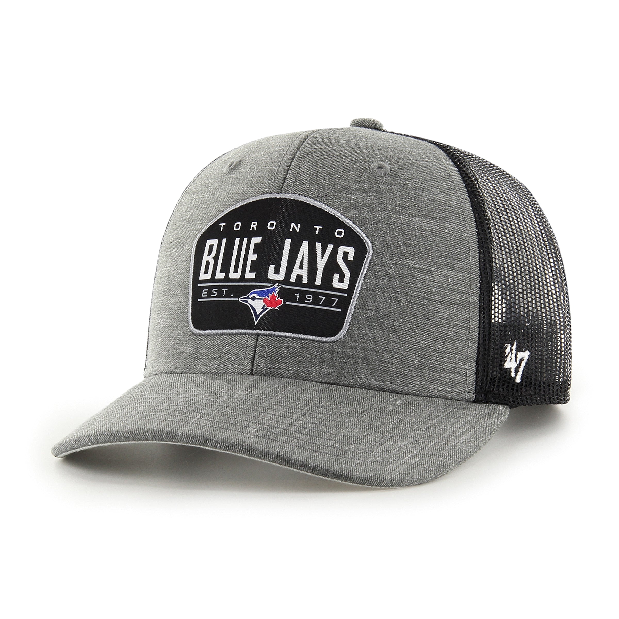 Casquette de camionneur à visière arrière grise ardoise des Blue Jays de Toronto MLB 47 Brand pour homme