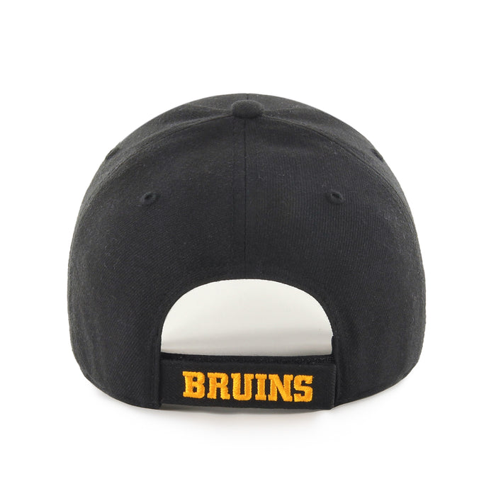 Boston Bruins NHL 47 Brand Men's Black 1933 B Logo MVP Adjustable Hat