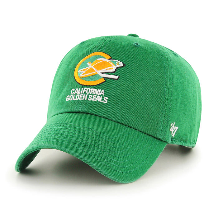 California Golden Seals NHL 47 Brand Men's Green Vintage Clean Up Adjustable Hat