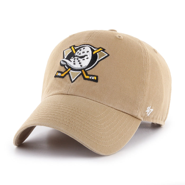 Anaheim Ducks NHL 47 Brand Men's Natural Clean Up Alternate Adjustable Hat