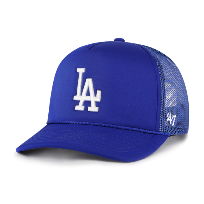 Los Angeles Dodgers MLB 47 Brand Men's Royal Blue Foam Front Mesh Trucker Snapback