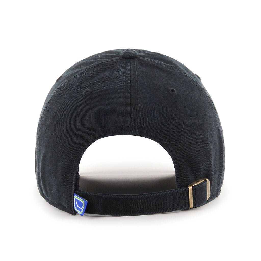 Casquette ajustable noire sur noire 47 Brand des Canucks de Vancouver LNH pour hommes