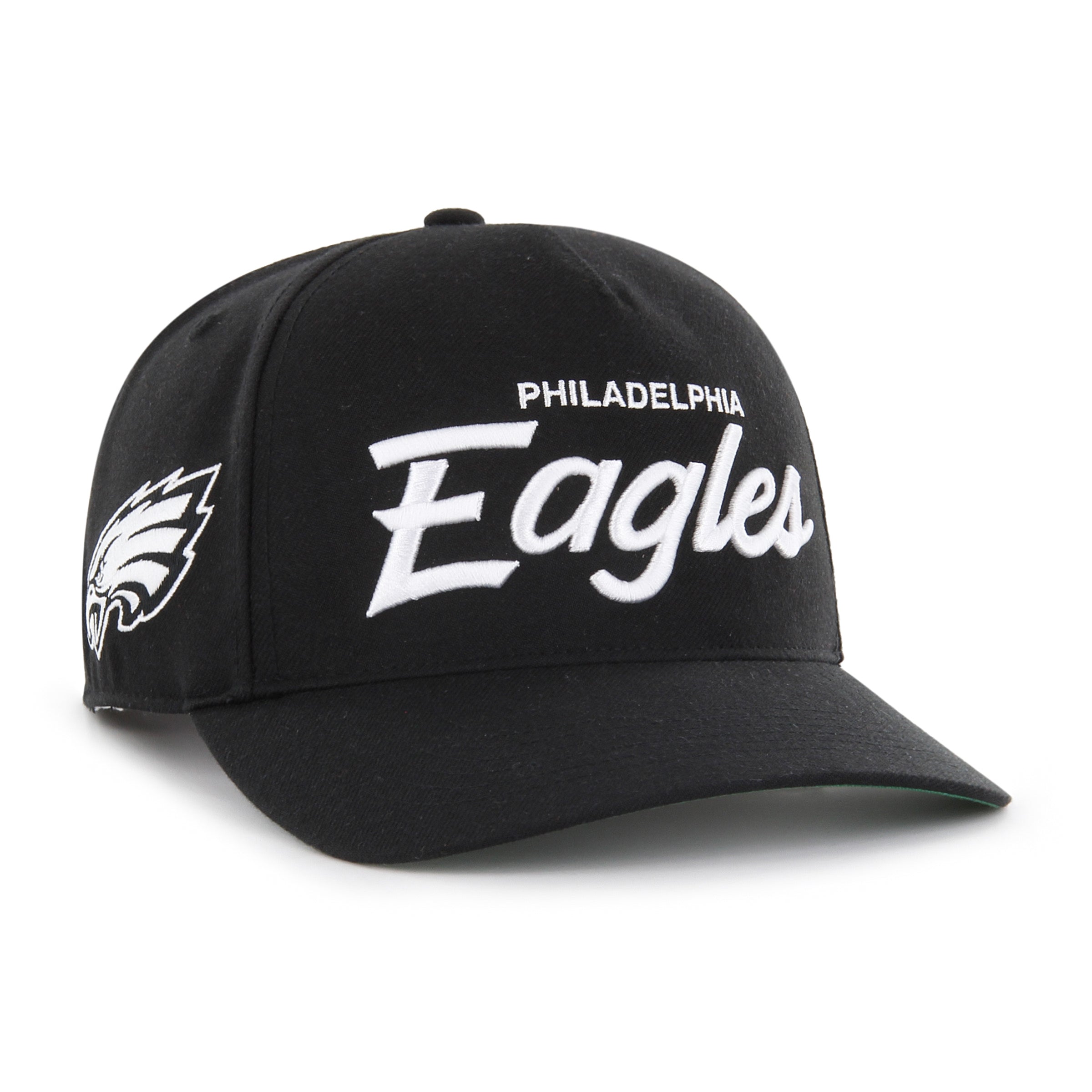 Casquette ajustable noire Attitude Hitch pour homme de la marque NFL 47 des Philadelphia Eagles