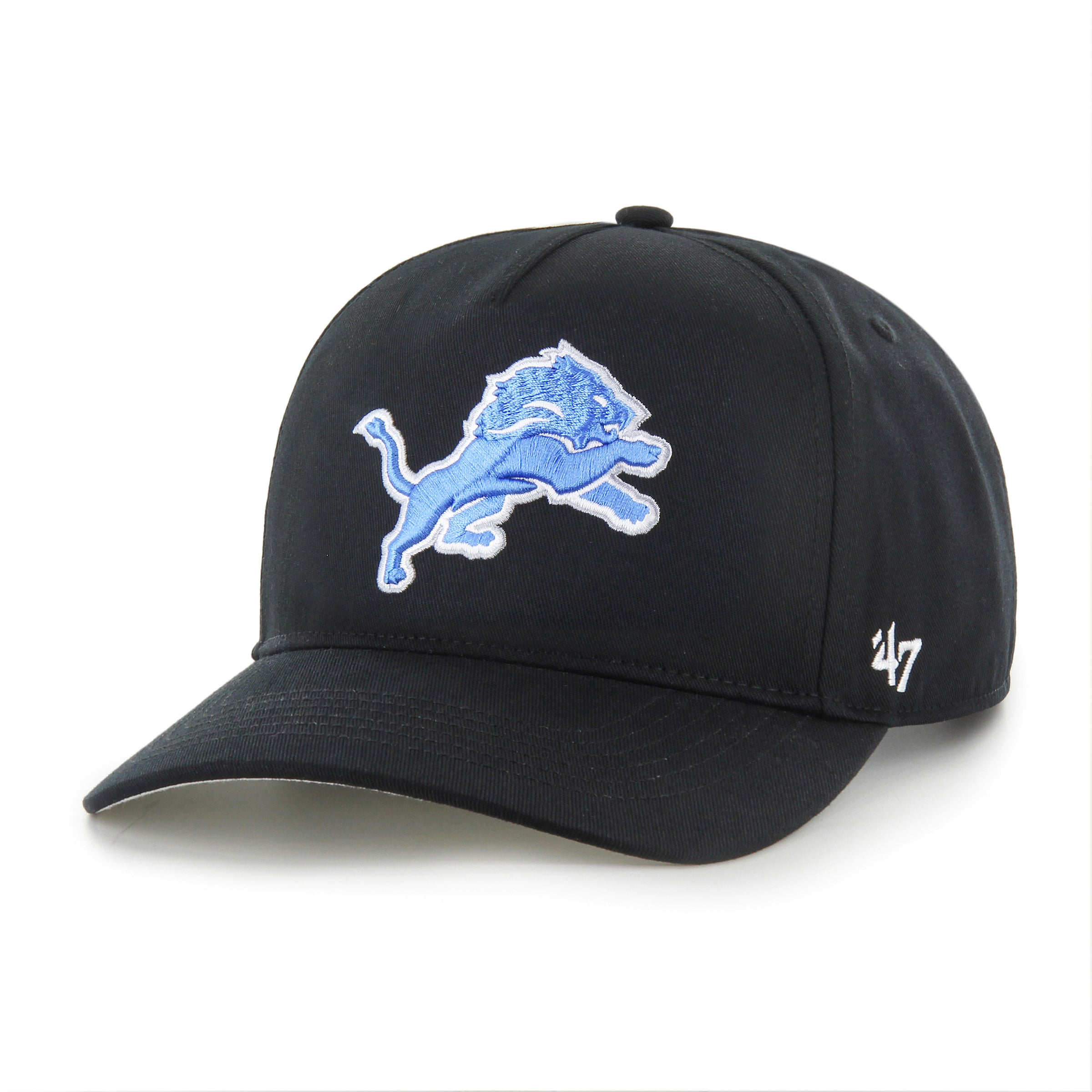 Detroit Lions NFL 47 Brand Men's Black Hitch Adjustable Hat