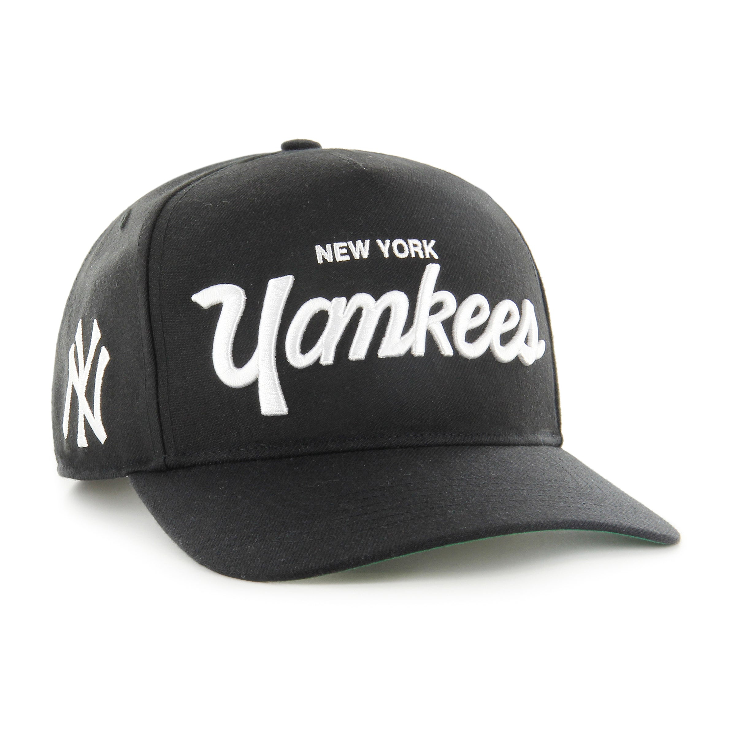 Casquette ajustable MLB 47 Brand pour homme des Yankees de New York, noire, avec logo Attitude Hitch