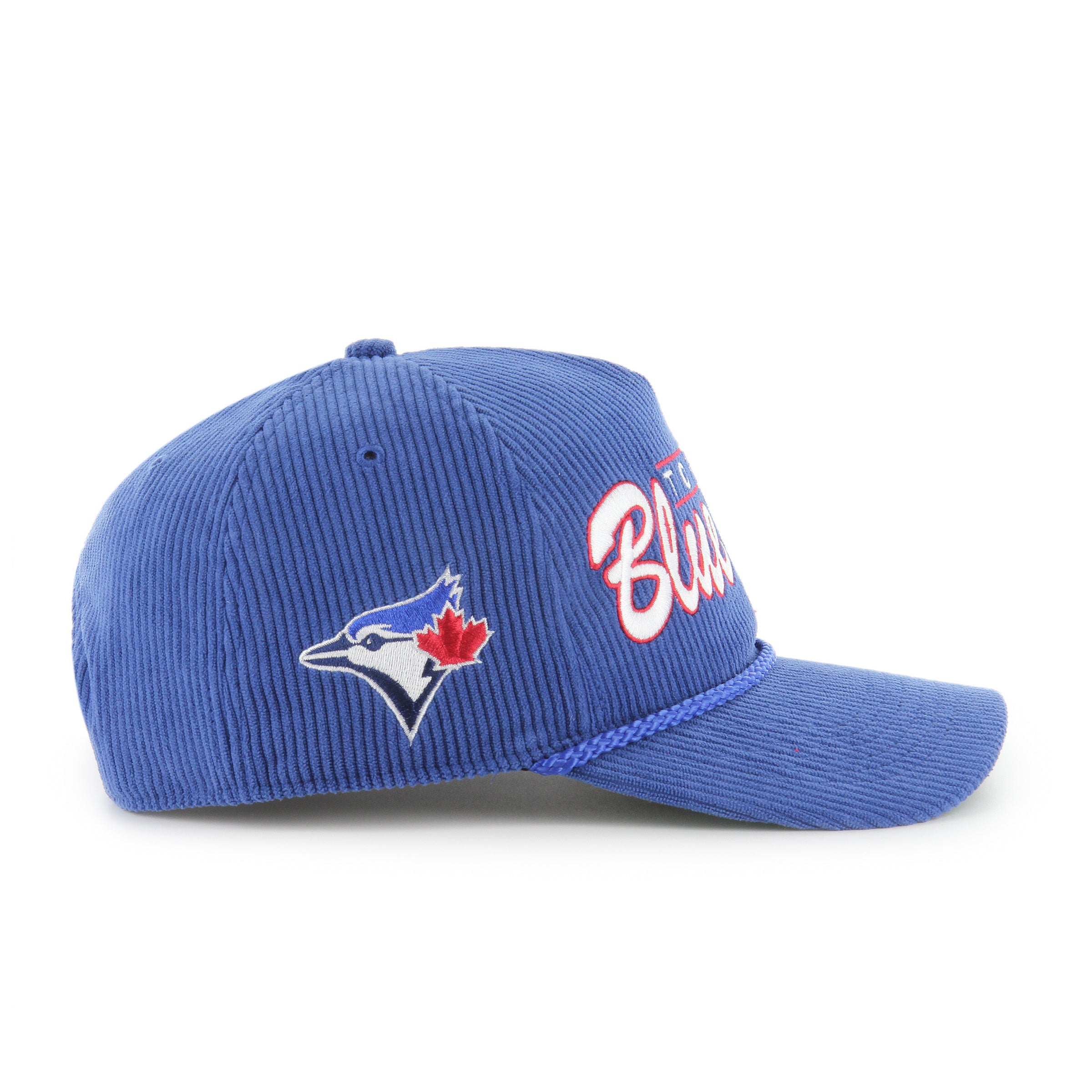 Toronto Blue Jays MLB 47 Brand Men's Royal Double Header Cord Hitch Snapback