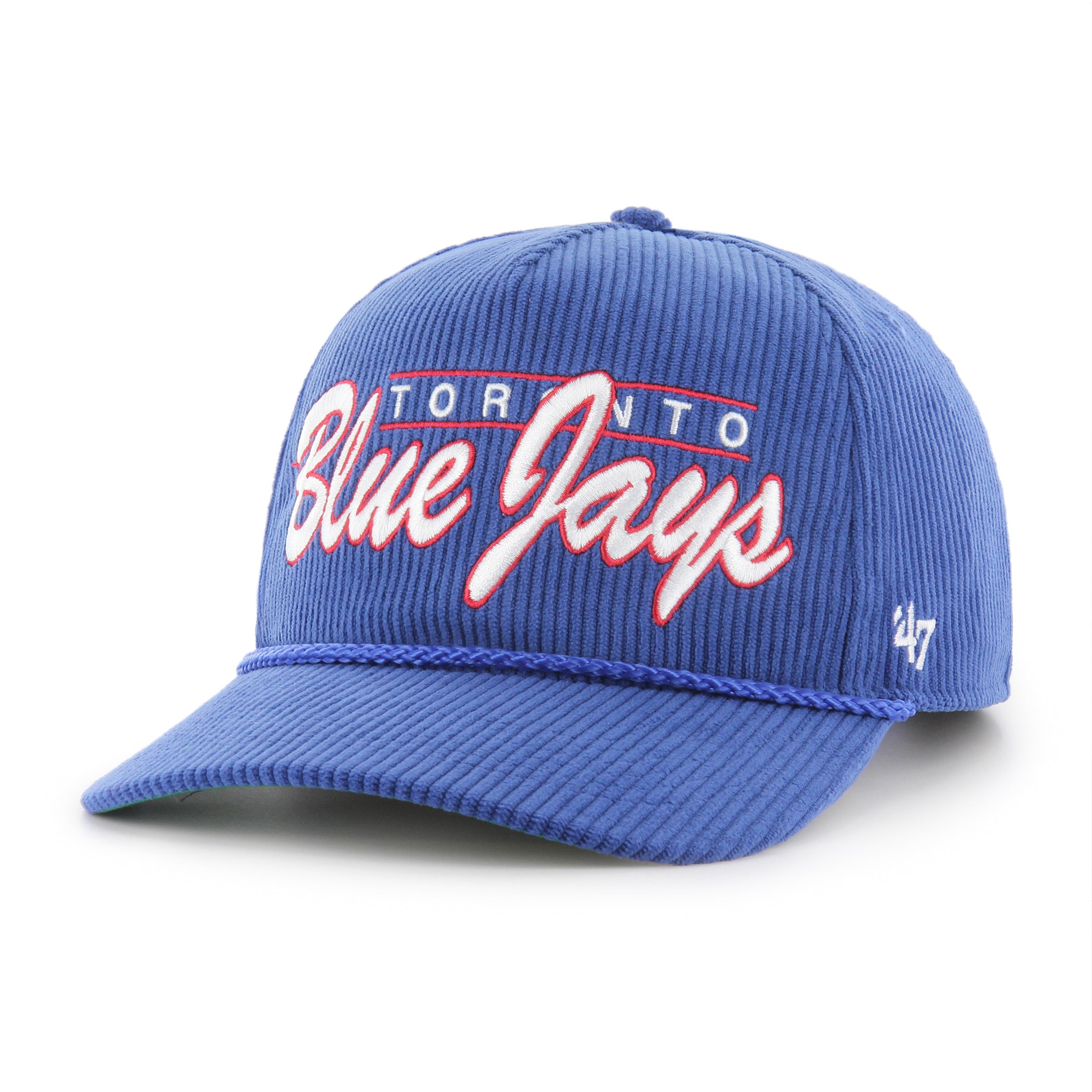 Toronto Blue Jays MLB 47 Brand Men's Royal Double Header Cord Hitch Snapback