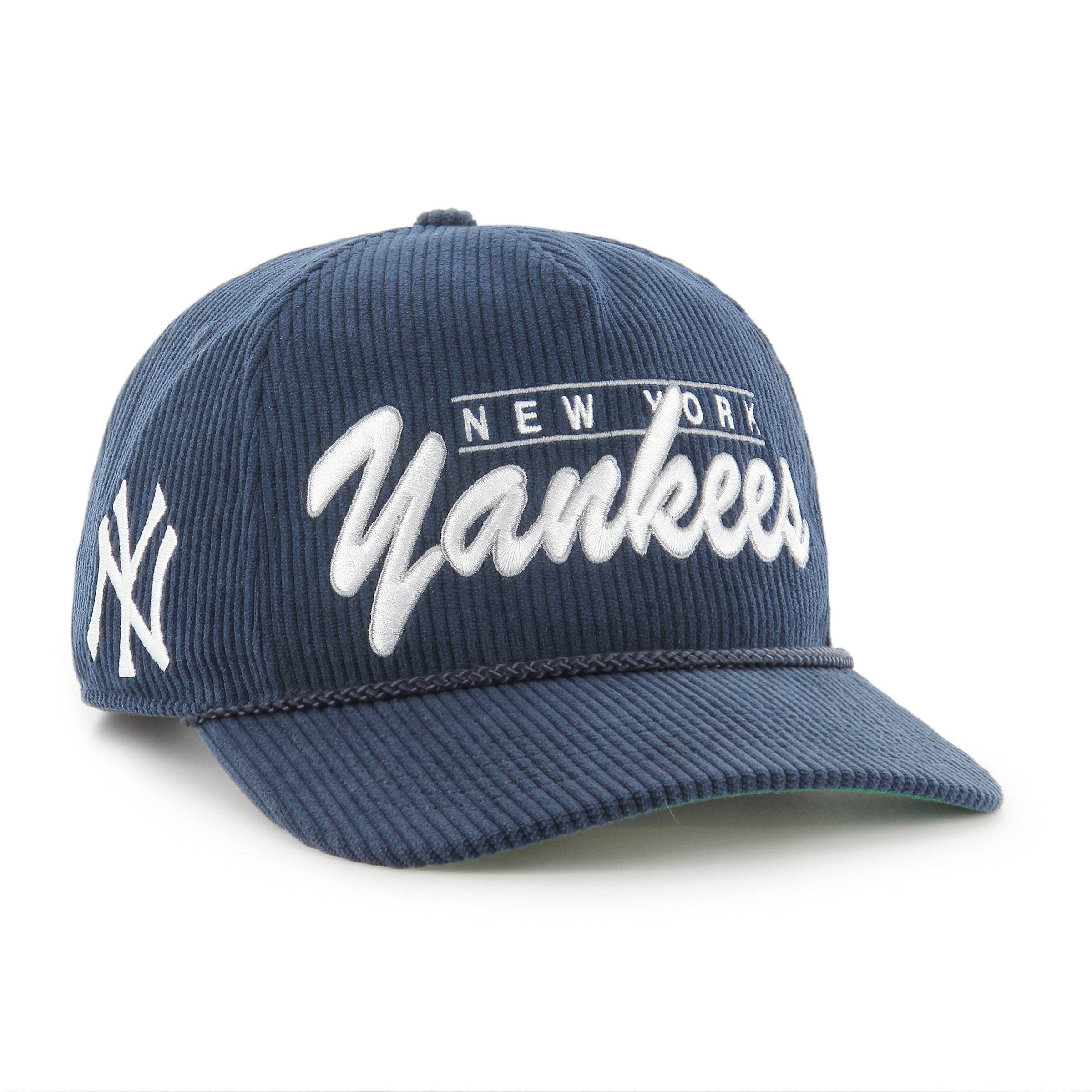 New York Yankees MLB 47 Brand Men's Navy Double Header Cord Hitch Snapback