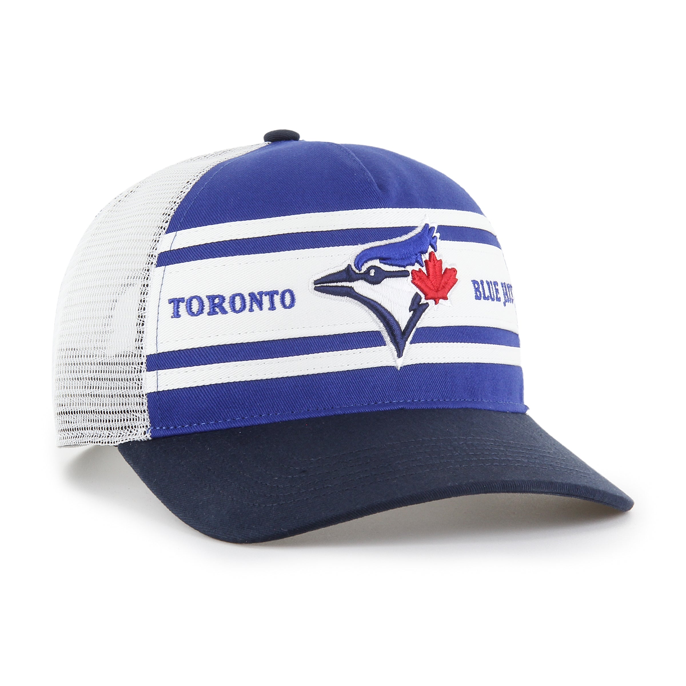 Toronto Blue Jays 47 Brand Men's Royal/White Super Stripe Hitch Adjustable Hat