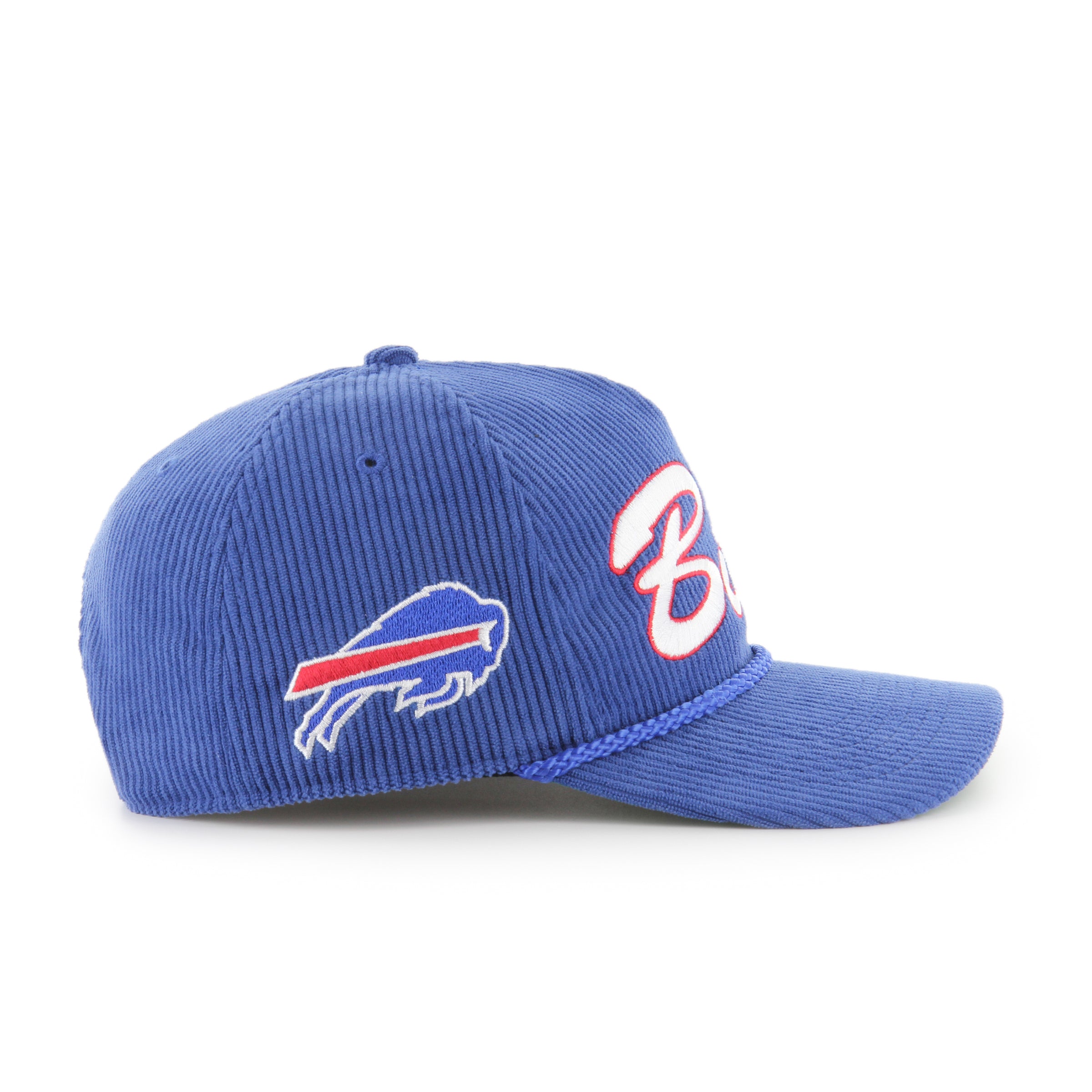 Buffalo Bills NFL 47 Brand Men's Royal Double Header Cord Hitch Snapback