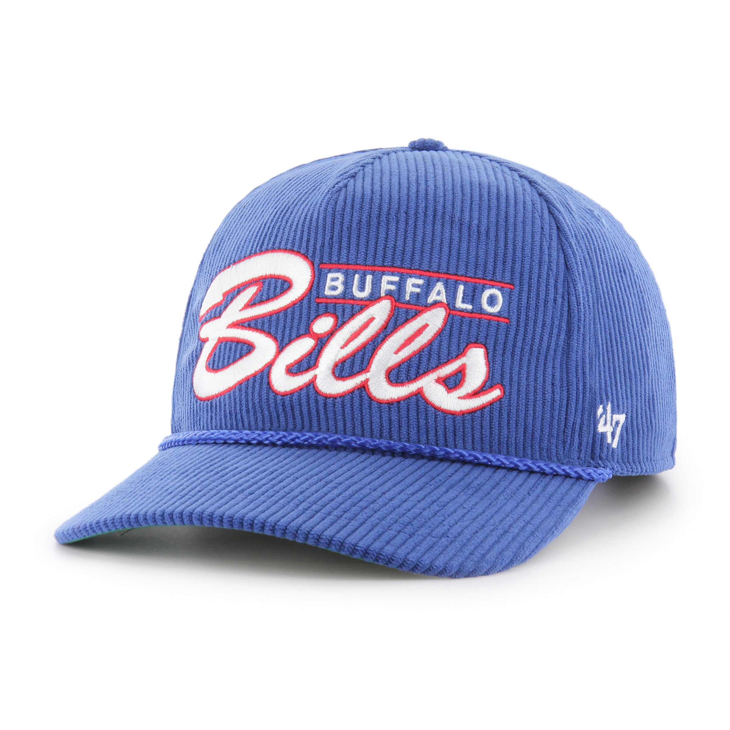 Buffalo Bills NFL 47 Brand Men's Royal Double Header Cord Hitch Snapback