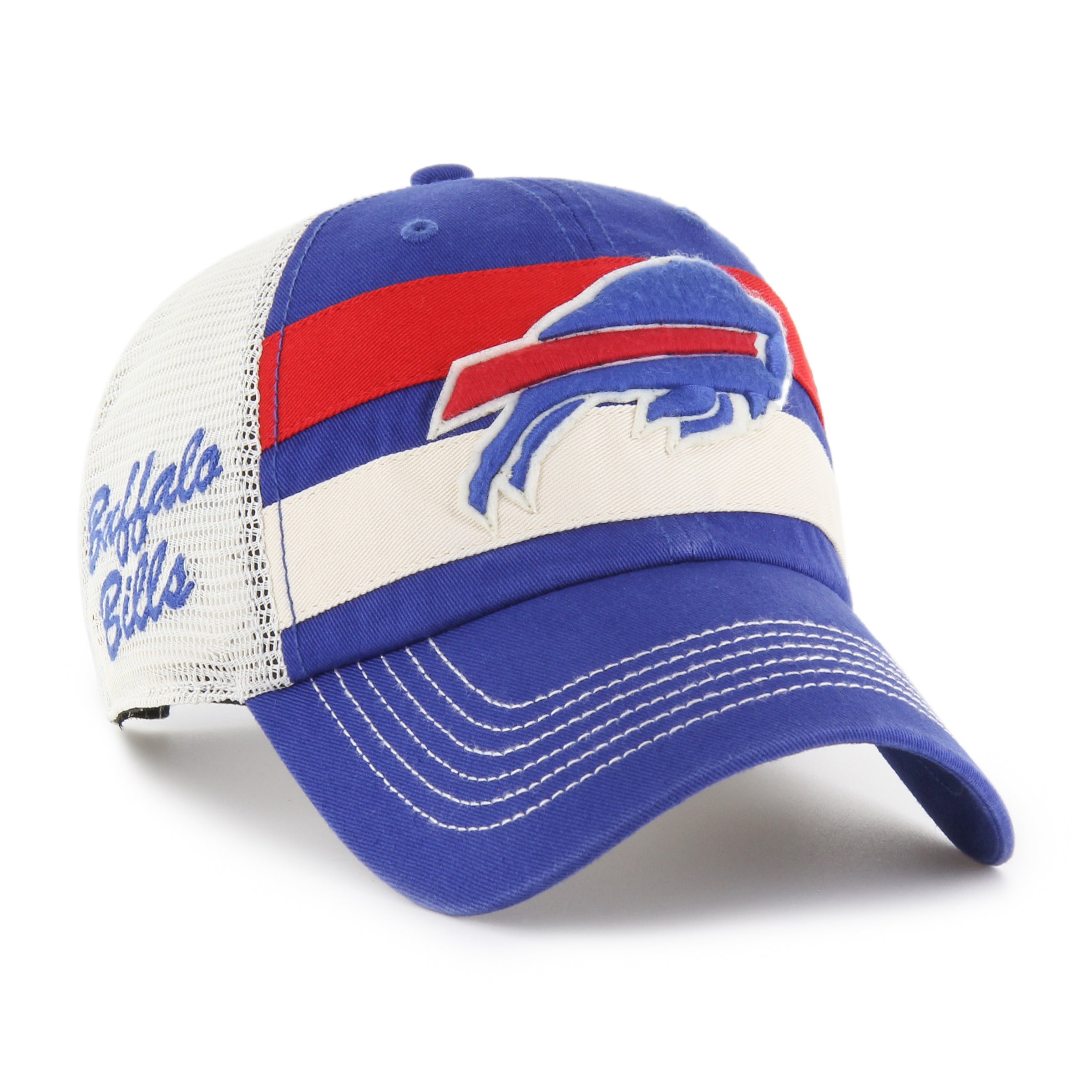 Casquette de camionneur de nettoyage Royal ClubHouse Boon pour homme de la marque NFL 47 des Buffalo Bills