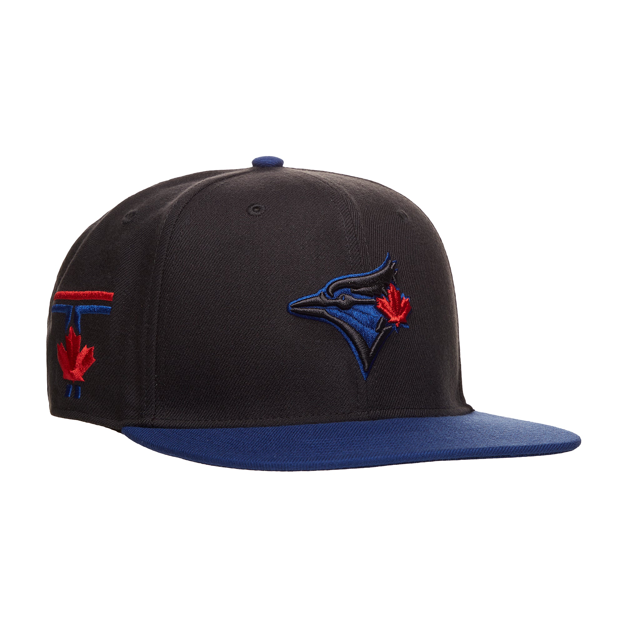 Casquette à visière noire City Connect Captain Snapback pour homme des Toronto Blue Jays MLB 47 Brand