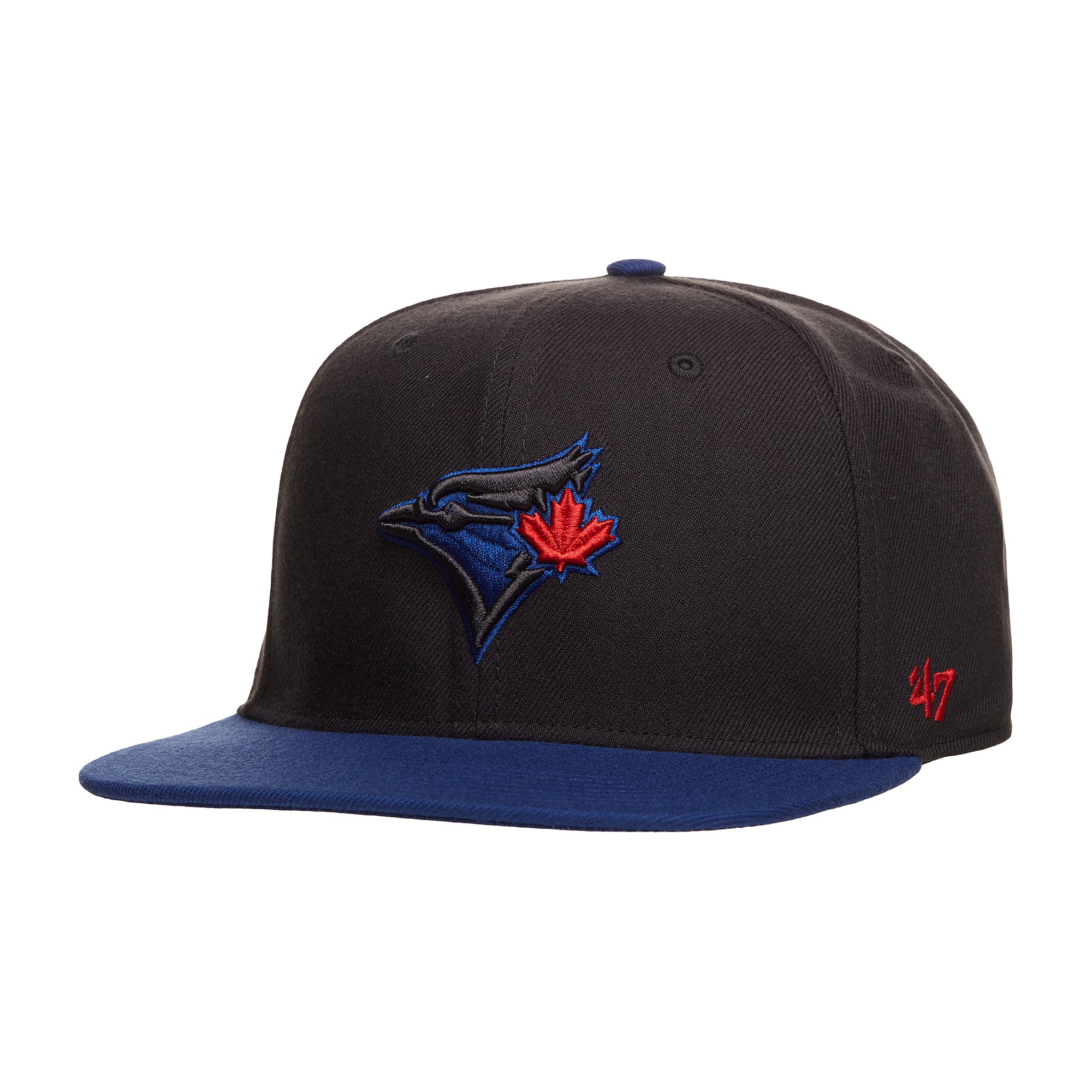 Casquette à visière noire City Connect Captain Snapback pour homme des Toronto Blue Jays MLB 47 Brand