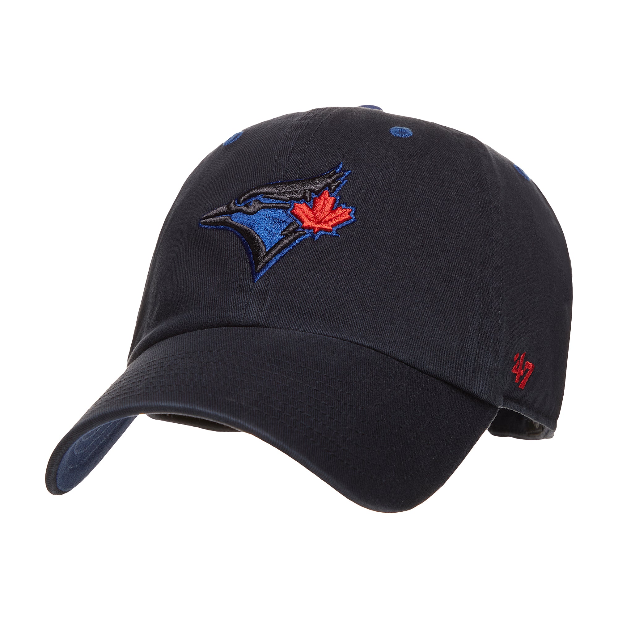 Toronto Blue Jays MLB 47 Brand Men's Black City Connect Clean Up Adjustable Hat