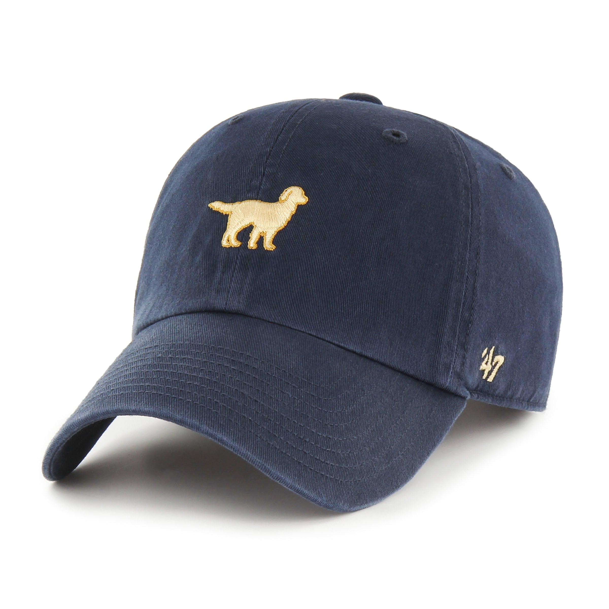 Casquette ajustable pour homme de la collection Golden Retriever Canine 47 Brand, bleu marine