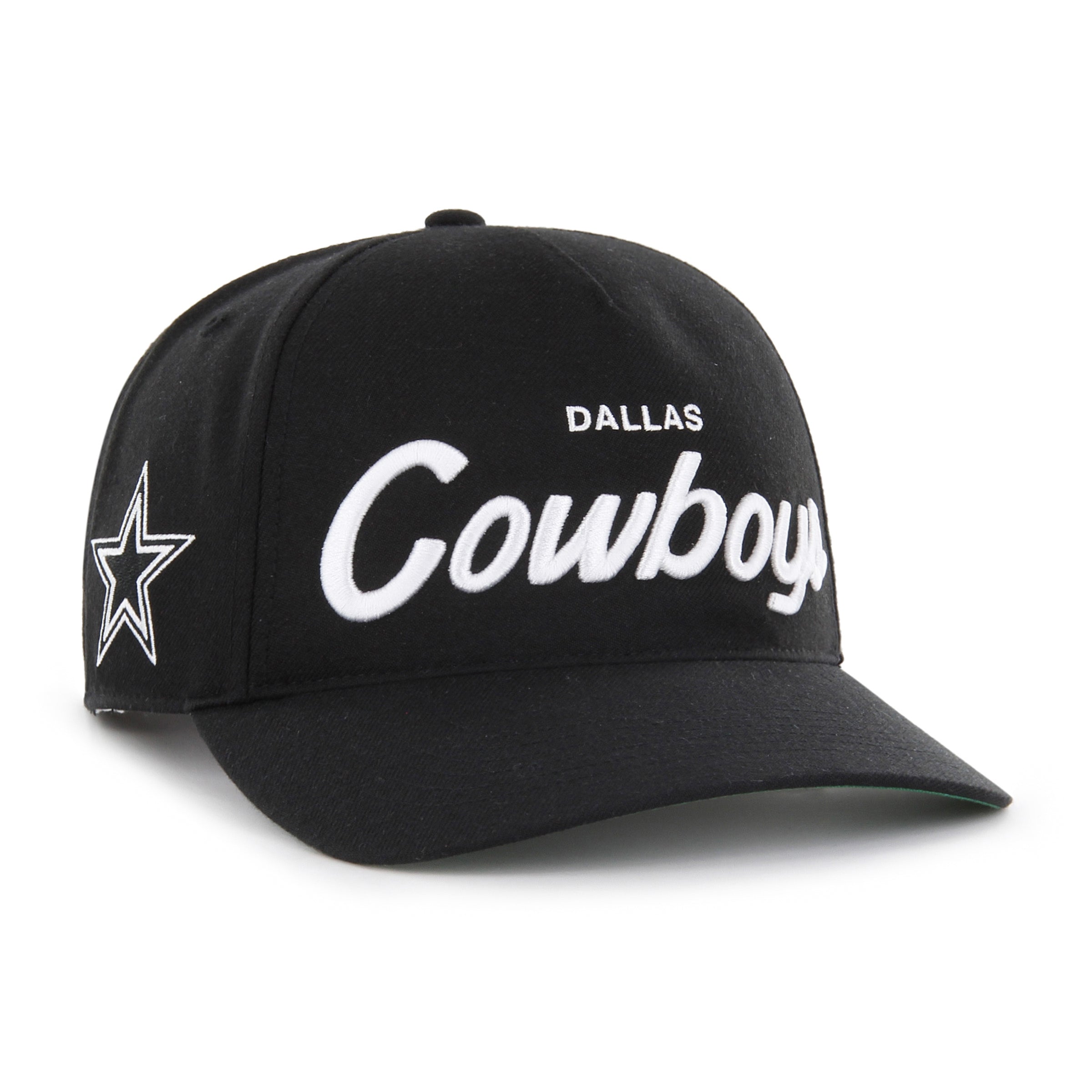 Casquette ajustable NFL 47 Brand pour homme Dallas Cowboys, noire, avec logo Attitude Hitch