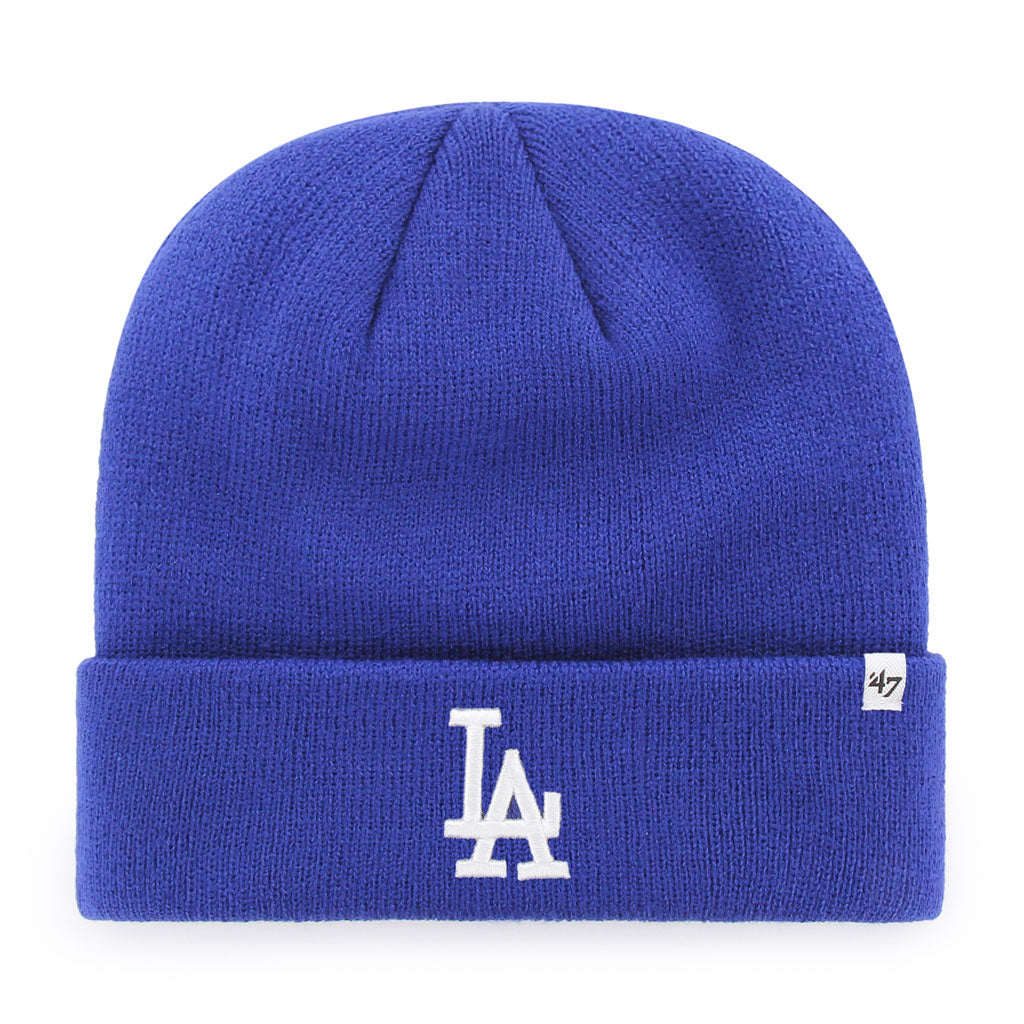 Bonnet tricoté bleu royal à revers surélevé pour homme des Dodgers de Los Angeles MLB 47 Brand