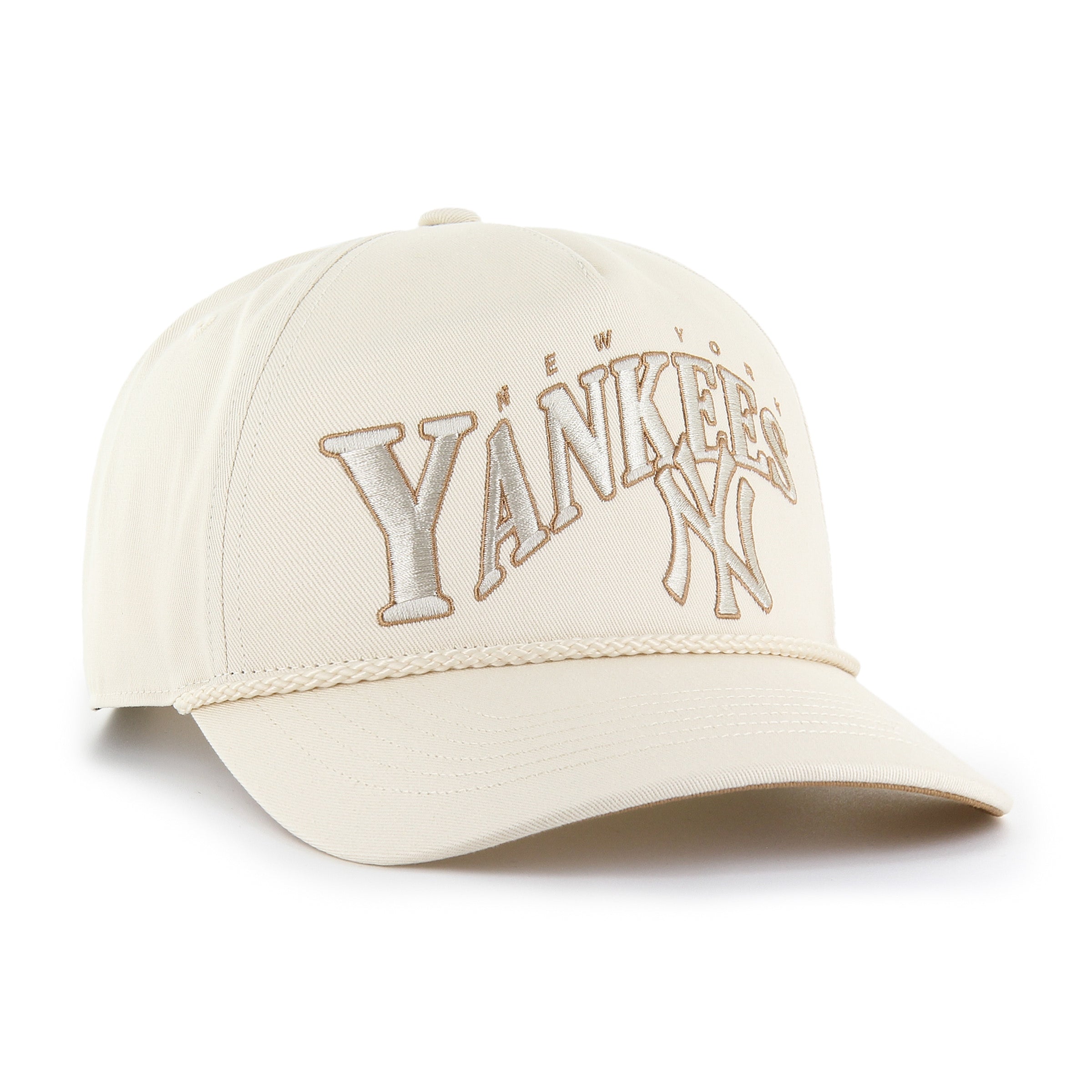 New York Yankees MLB 47 Brand Men's Natural Wave Rope Option Hitch Adjustable Hat