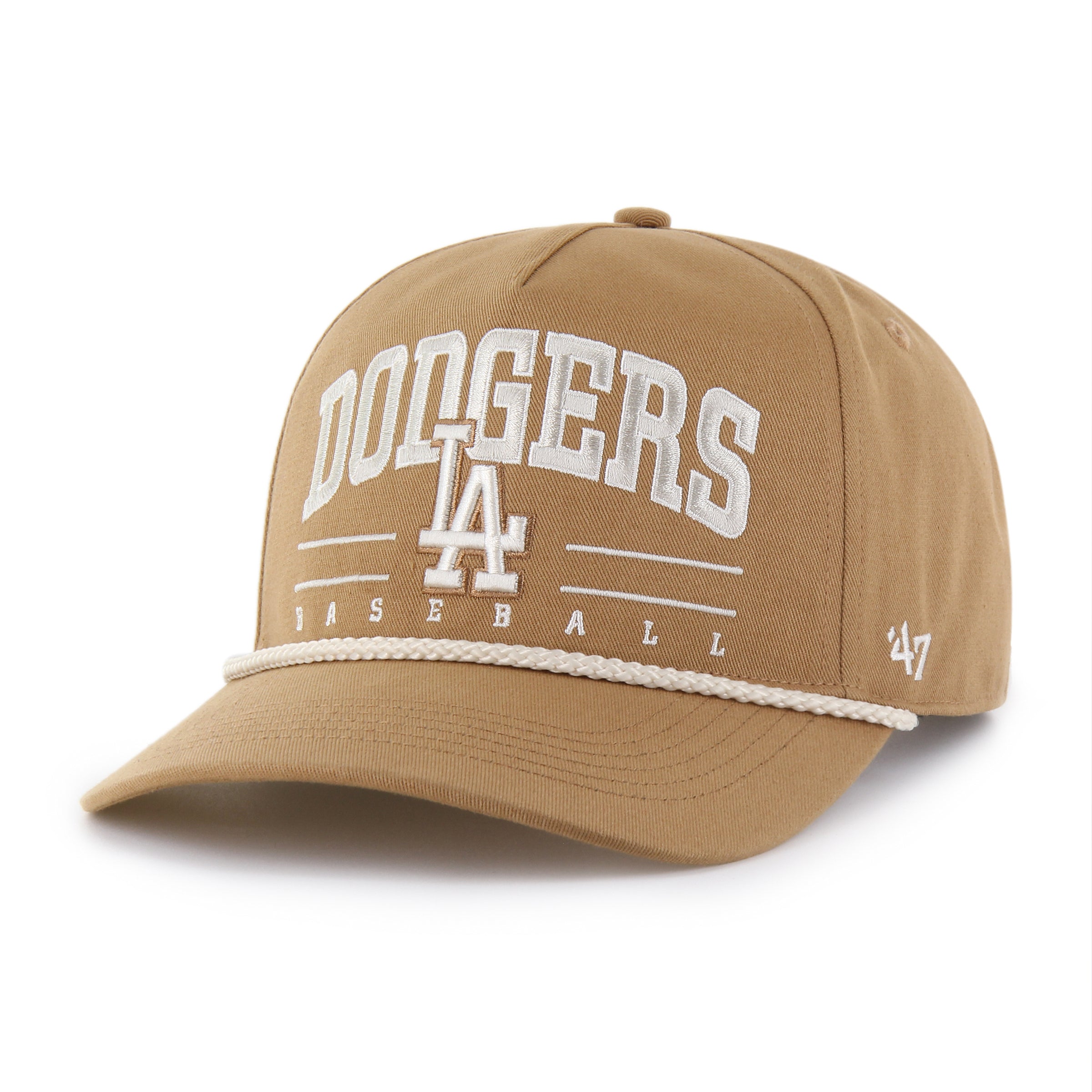 Casquette ajustable Dune Roscoe Rope Option Hitch pour homme des Dodgers de Los Angeles MLB 47 Brand