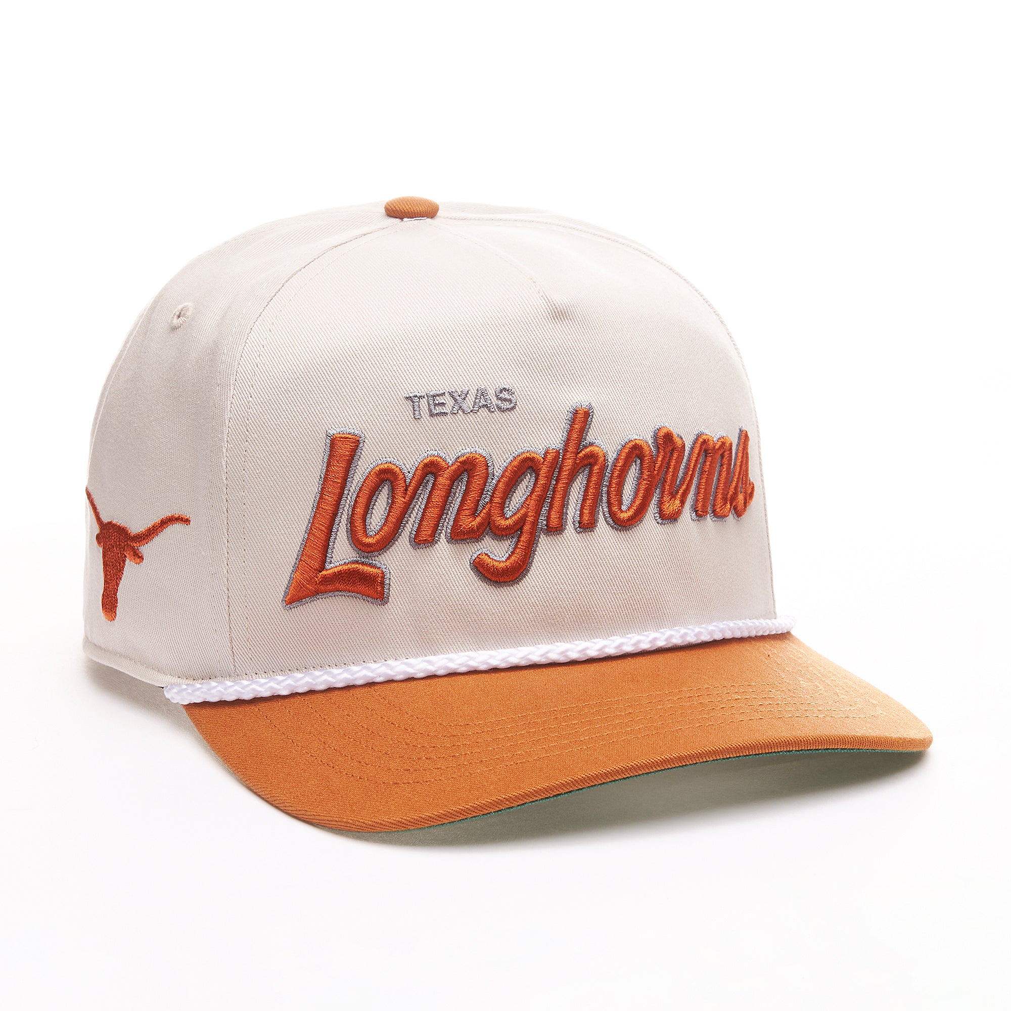 Casquette à pression pour homme Texas Longhorns NCAA 47 Brand Natural Crosstown Script