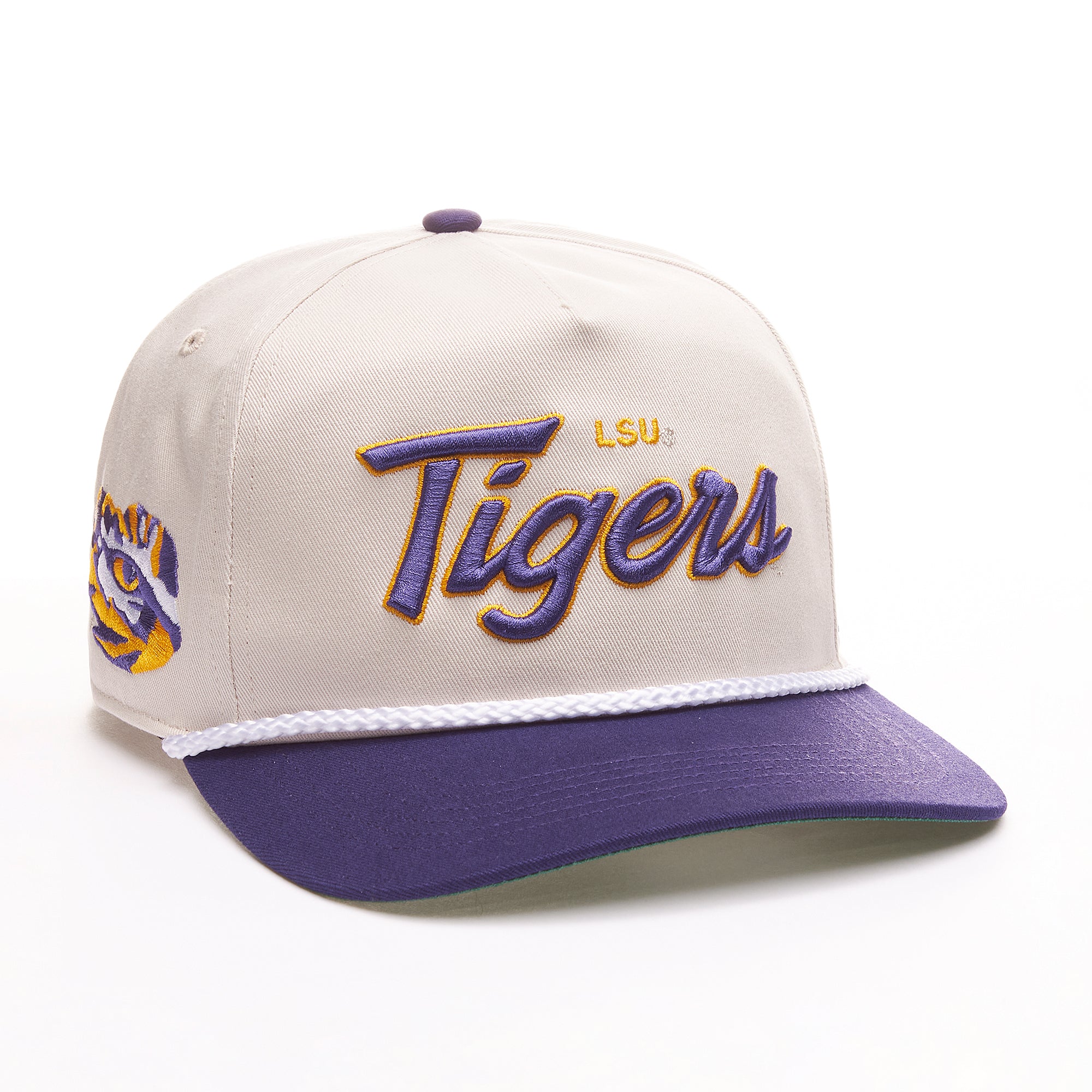 Casquette à pression NCAA 47 Brand pour homme Louisiana State Tigers avec inscription Crosstown naturelle