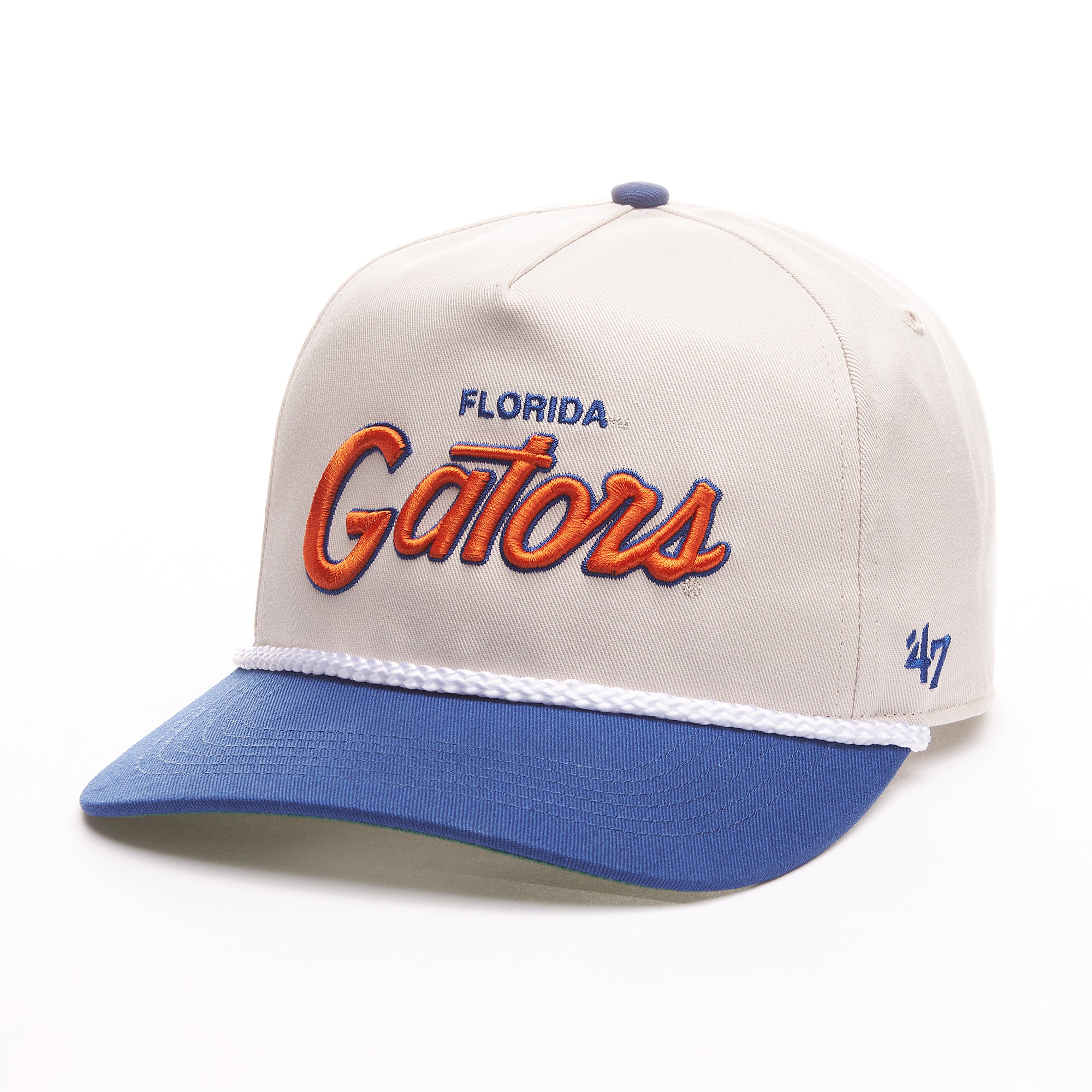 Casquette à pression pour homme Florida Gators NCAA 47 Brand Natural Crosstown Script