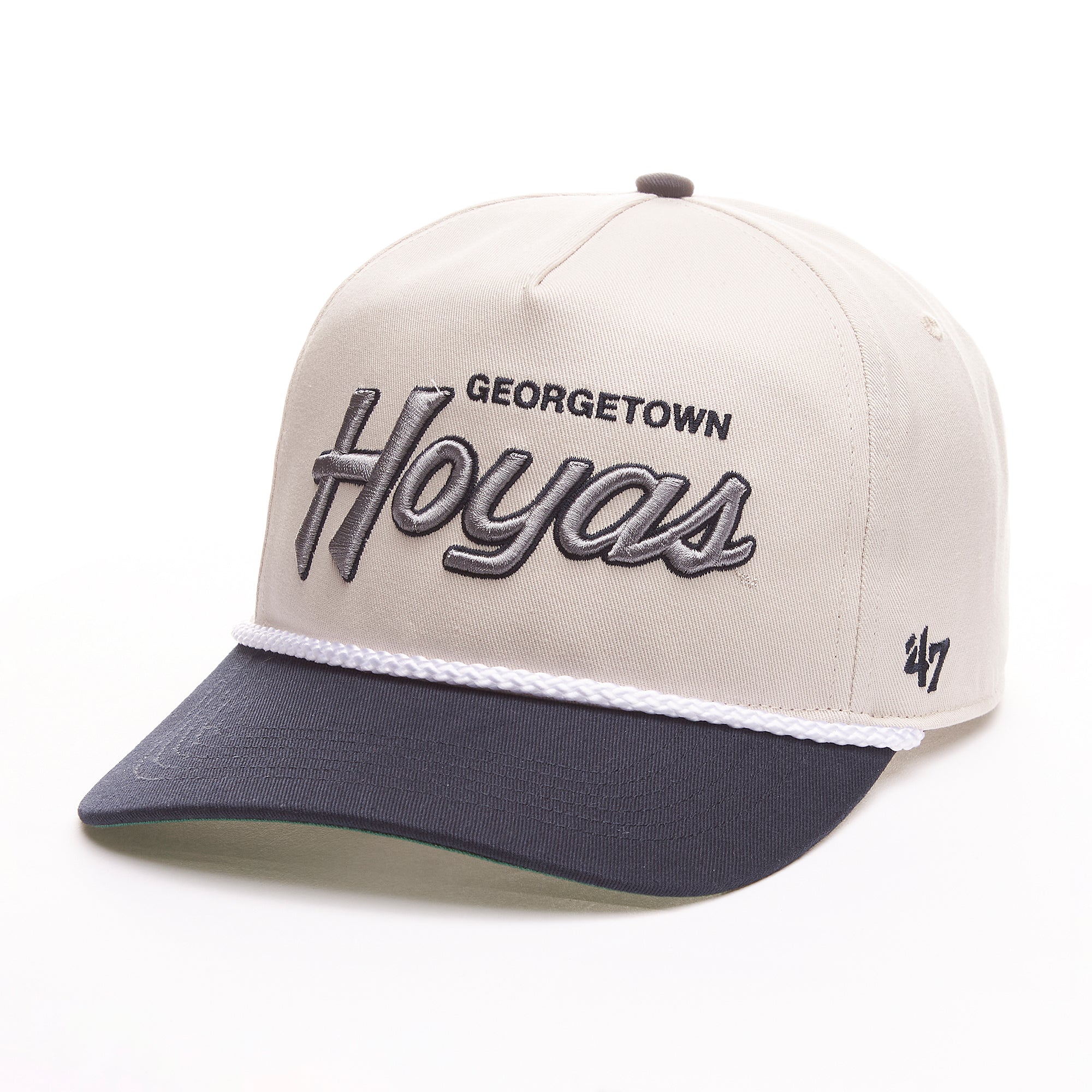 Casquette Snapback NCAA 47 Brand pour homme Georgetown Hoyas avec inscription Crosstown naturelle