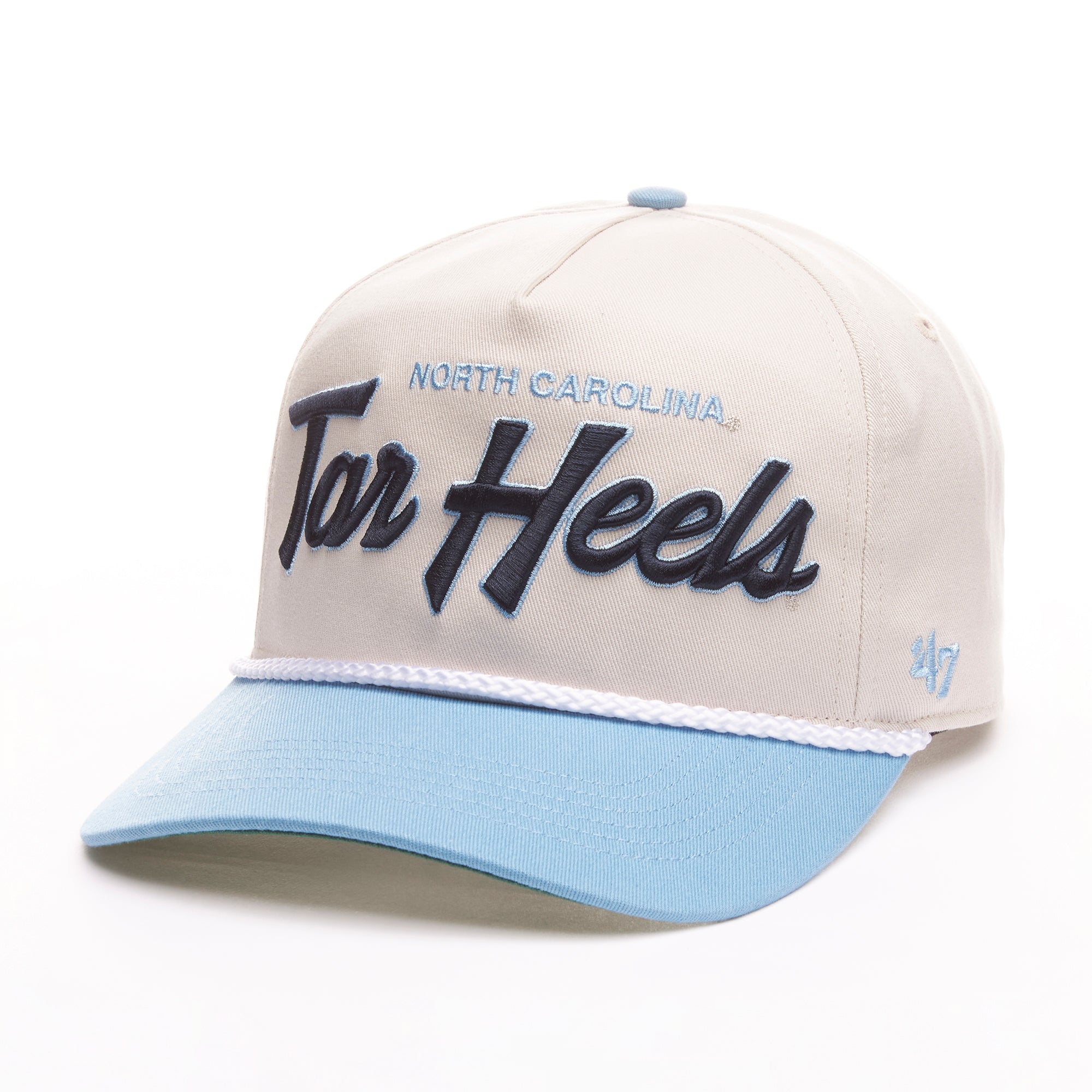 North Carolina Tarheels NCAA 47 Brand Men's Natural Crosstown Script Snapback Hat