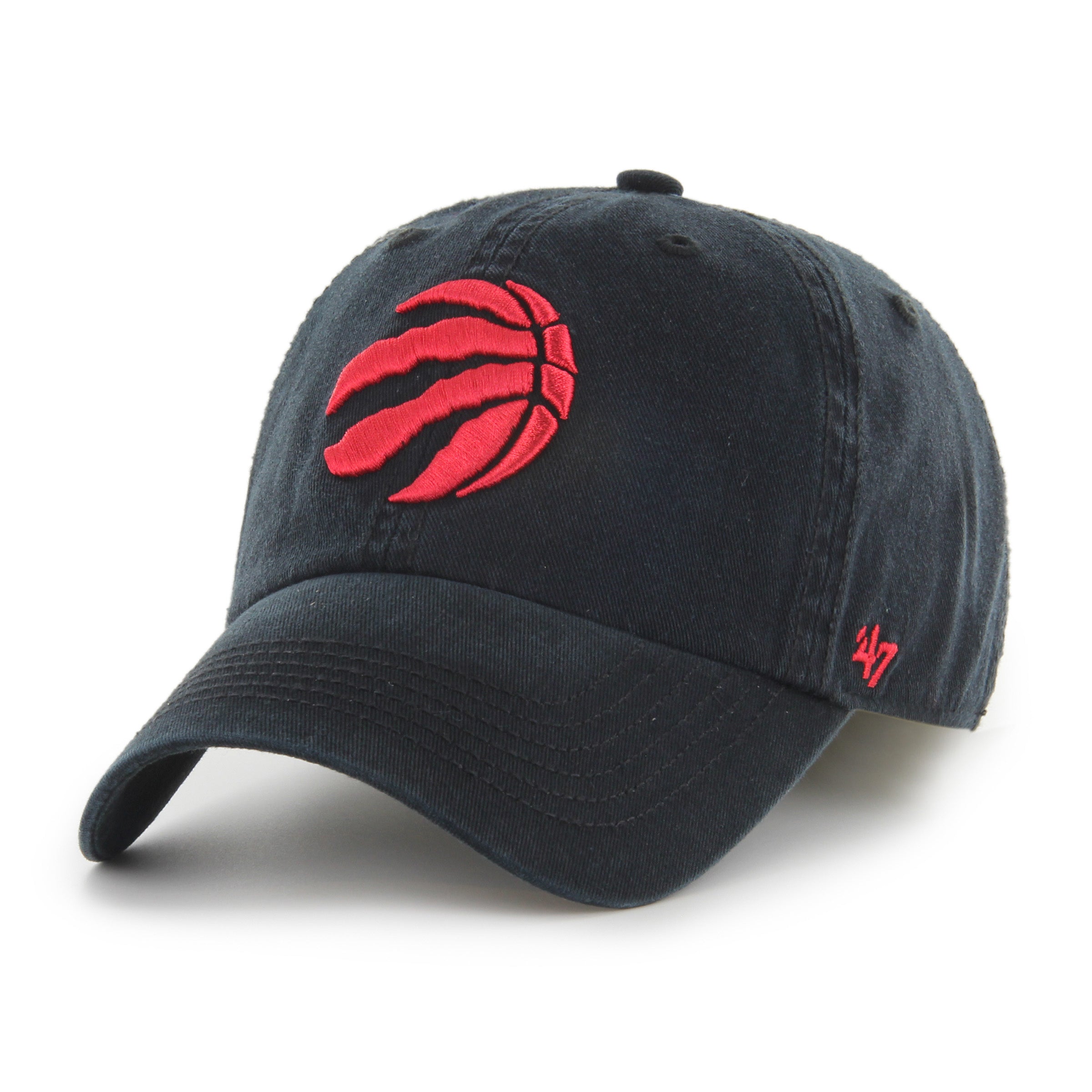 Toronto Raptors NBA 47 Brand Men's Black Franchise Stretch Fit Hat