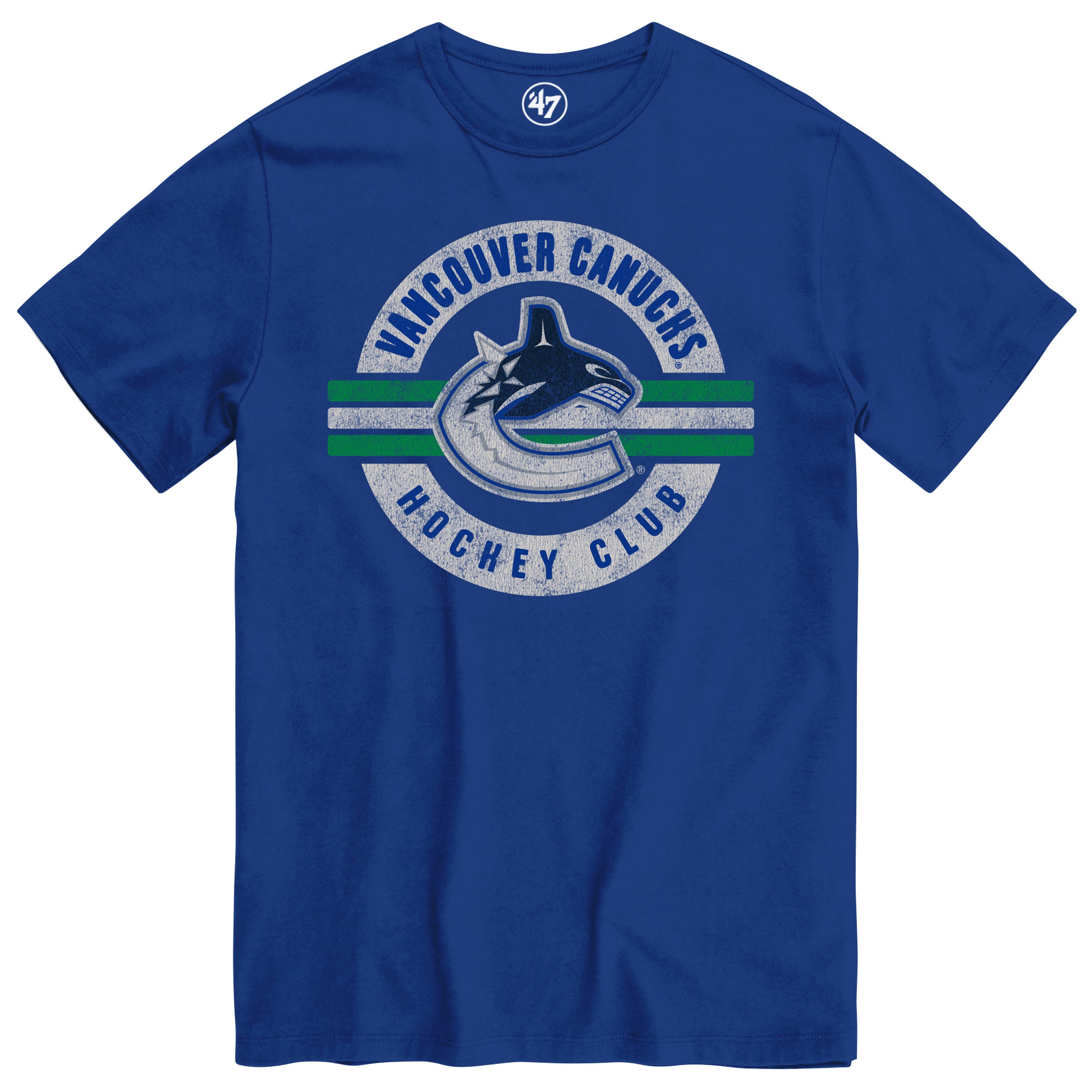 T-shirt bleu royal pour homme NHL 47 Brand des Canucks de Vancouver