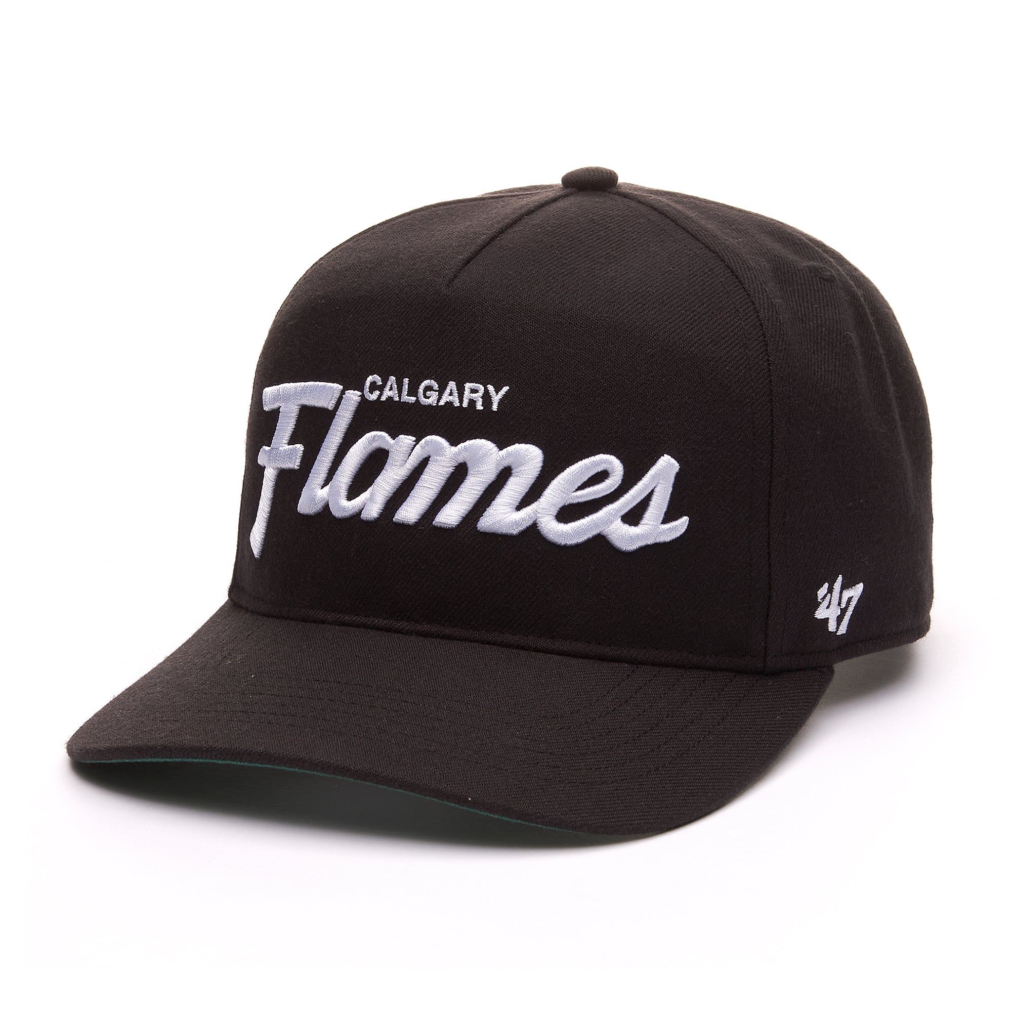 Calgary Flames NHL 47 Brand Men's Black Attitude Hitch Snapback Hat