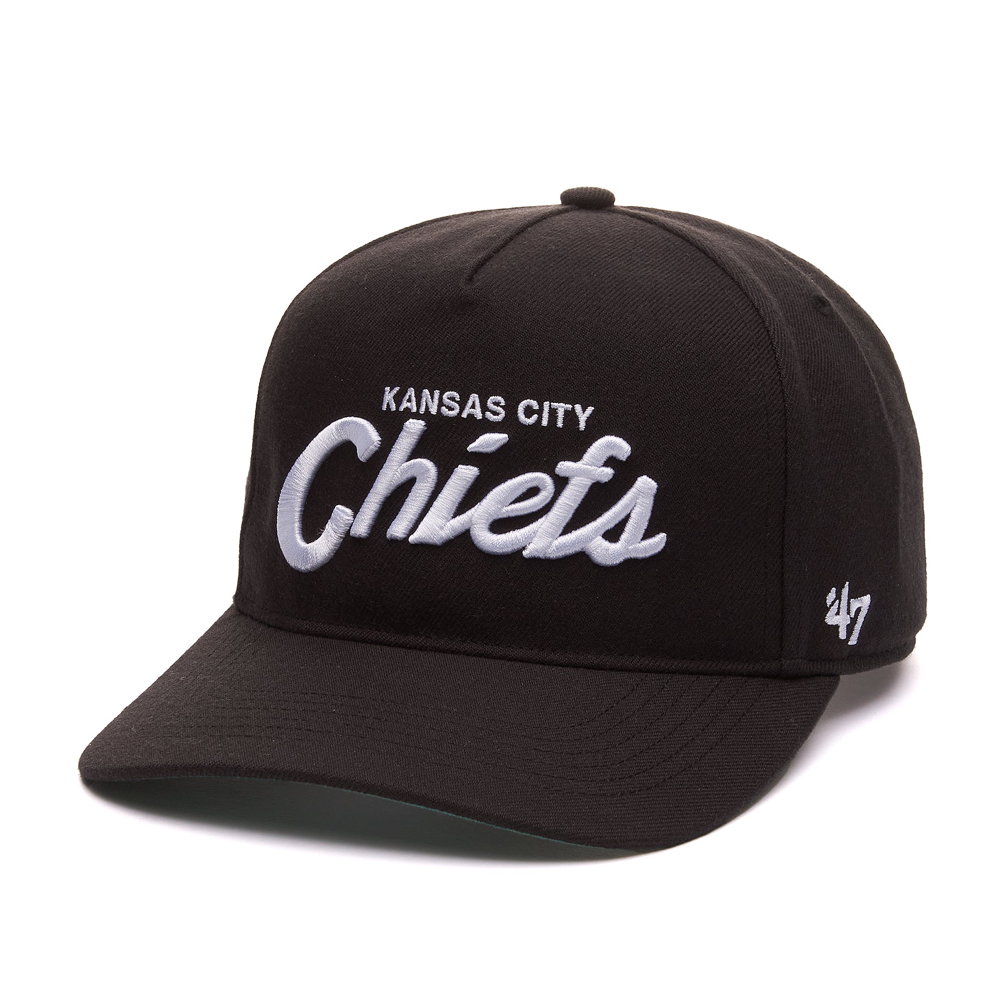 Kansas City Chiefs NFL 47 Brand Men's Black Attitude Hitch Snapback Hat