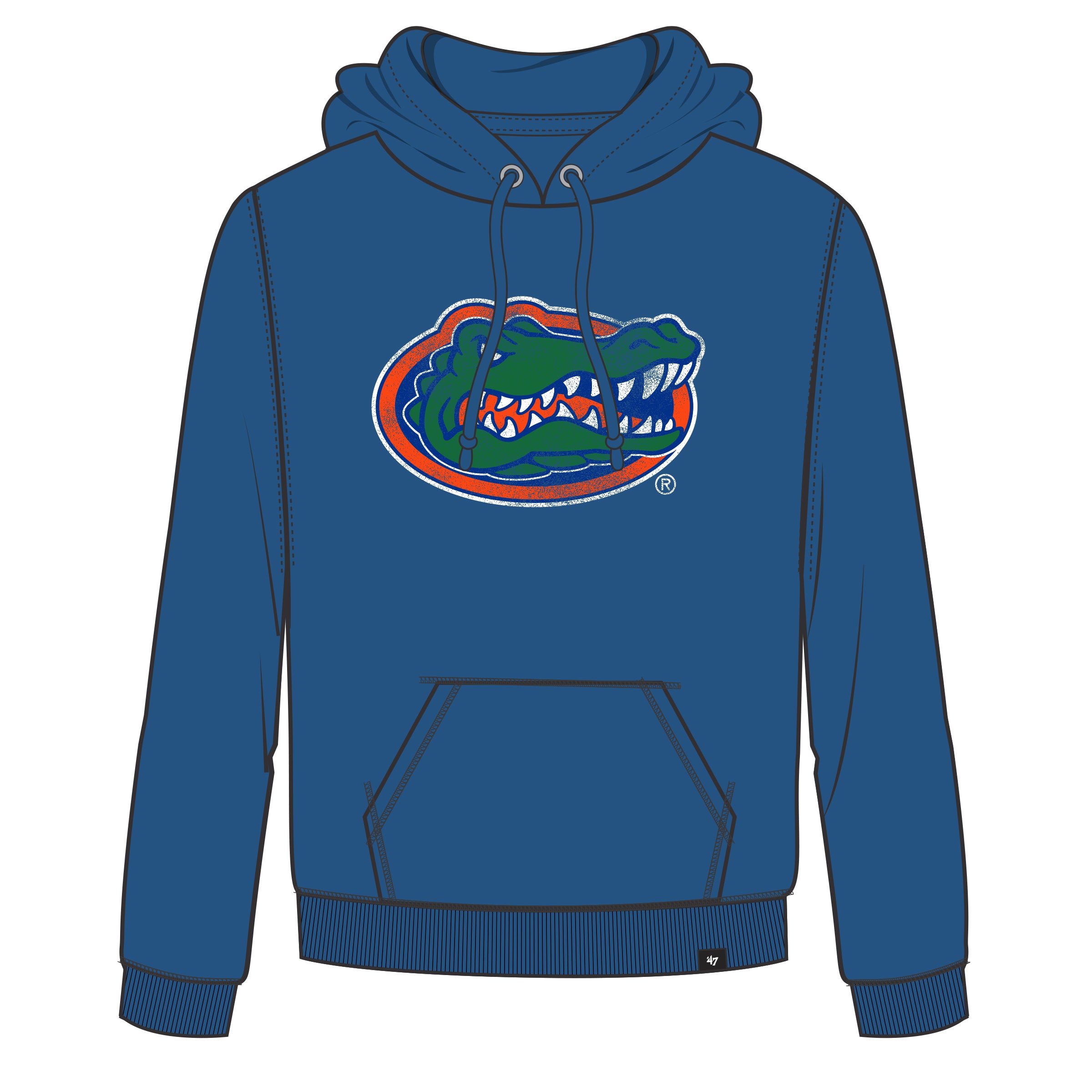 Florida Gators NCAA 47 Brand Sweat à capuche avec imprimé royal pour homme