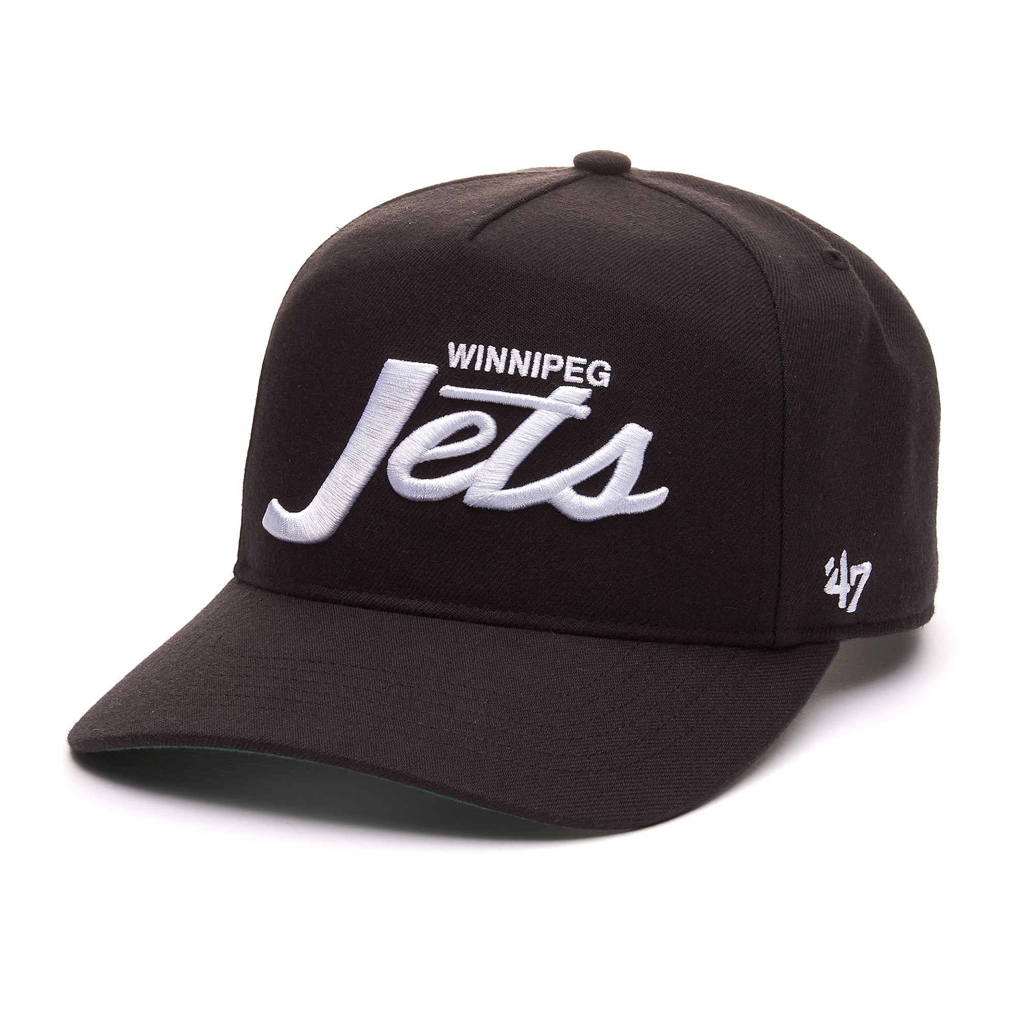 Winnipeg Jets NHL 47 Brand Men's Black Attitude Hitch Snapback Hat