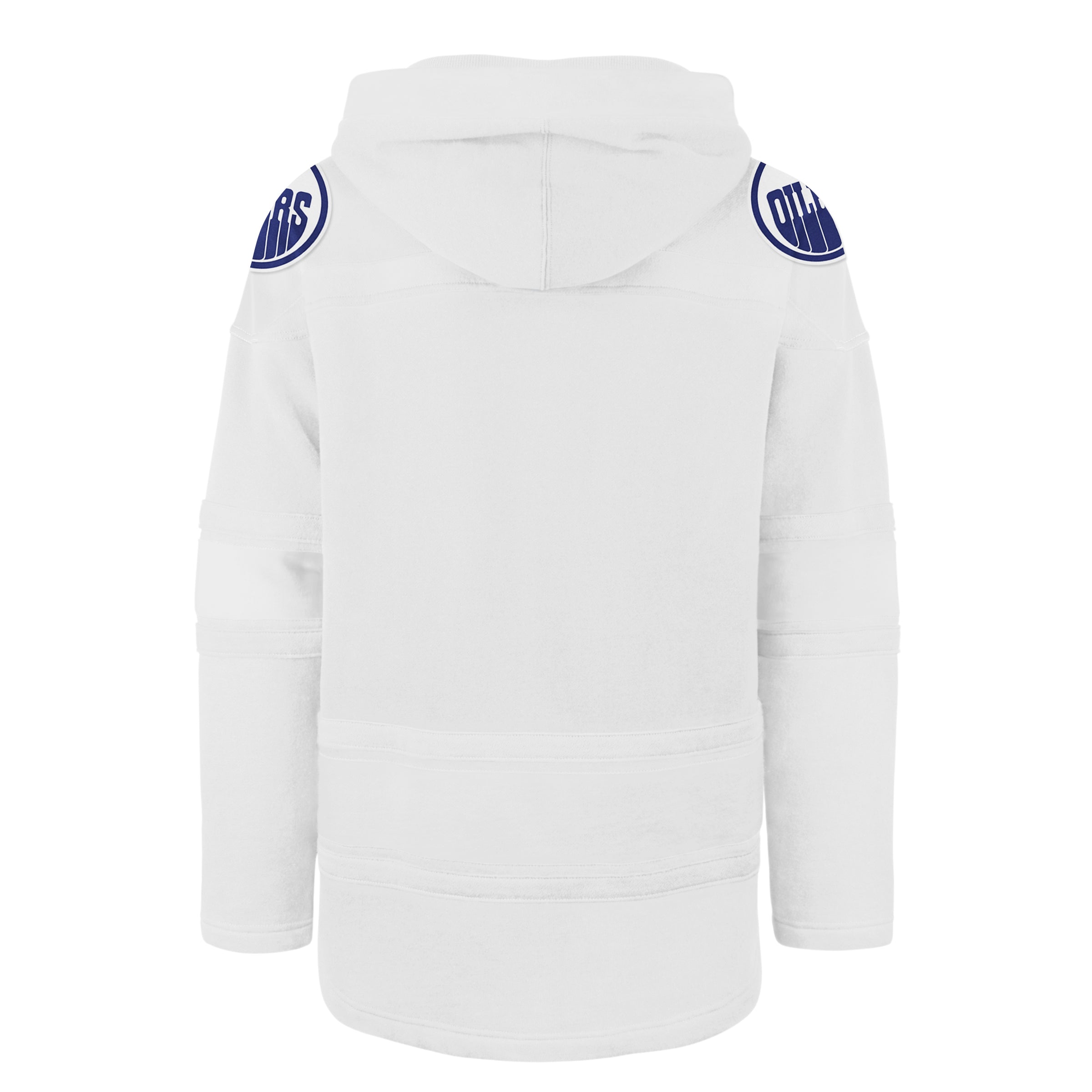 Edmonton Oilers NHL 47 Brand Men's White Out Heavyweight Lacer Hoodie