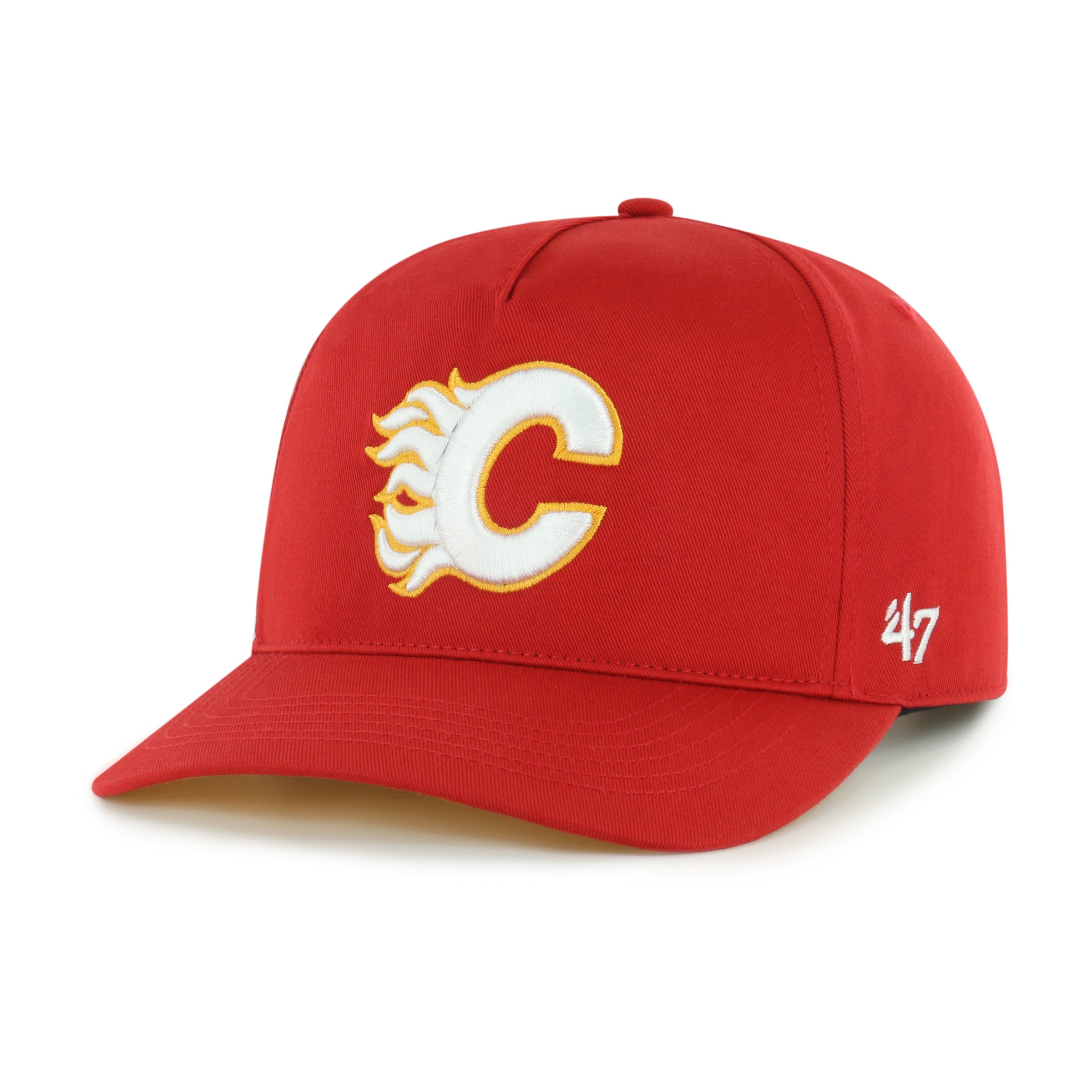 Casquette ajustable noire pour homme Calgary Flames NHL 47 Brand Hitch